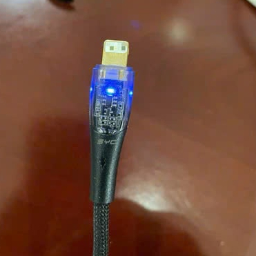 Dây sạc nhanh SYC PP-10 công suất 120W lộ main trong suốt có đèn báo, hàng chính hãng