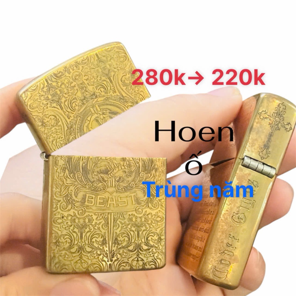 Thanh lý vỏ thay thế cho Zippo, hàng bị trầy xước, hoen ố, shop bán rẻ cho khách trải nghiệm