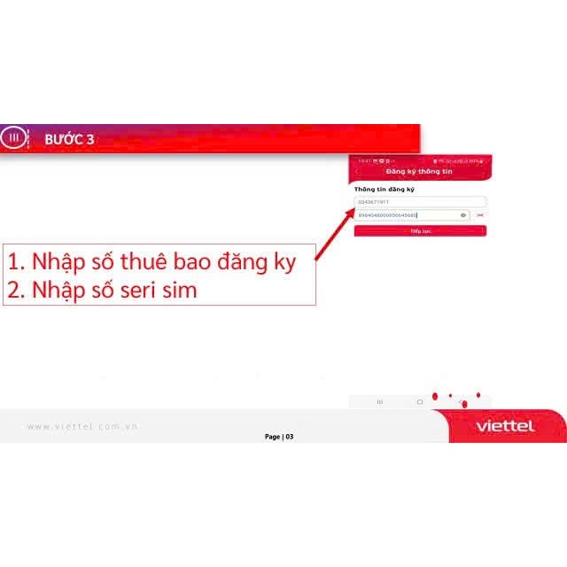 Sim 4G Viettel loại nguyên kít, nguyên seal tự đăng ký chính chủ tại nhà bằng App My Viettel