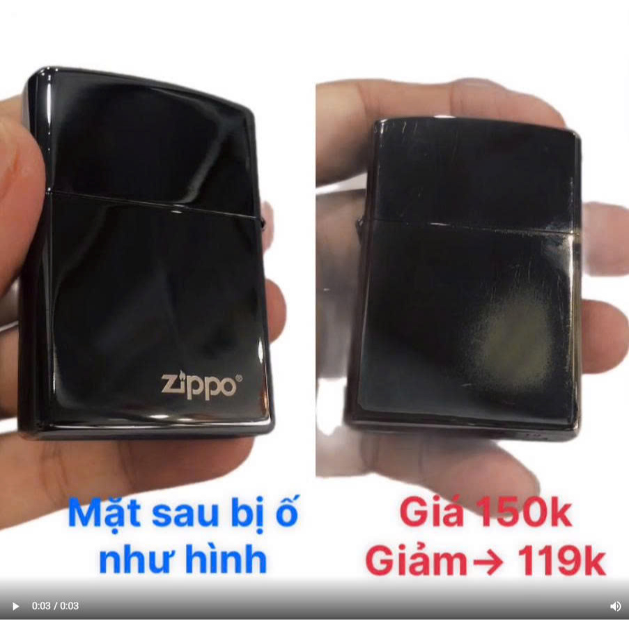 Thanh lý vỏ thay thế cho Zippo, hàng bị trầy xước, hoen ố, shop bán rẻ cho khách trải nghiệm
