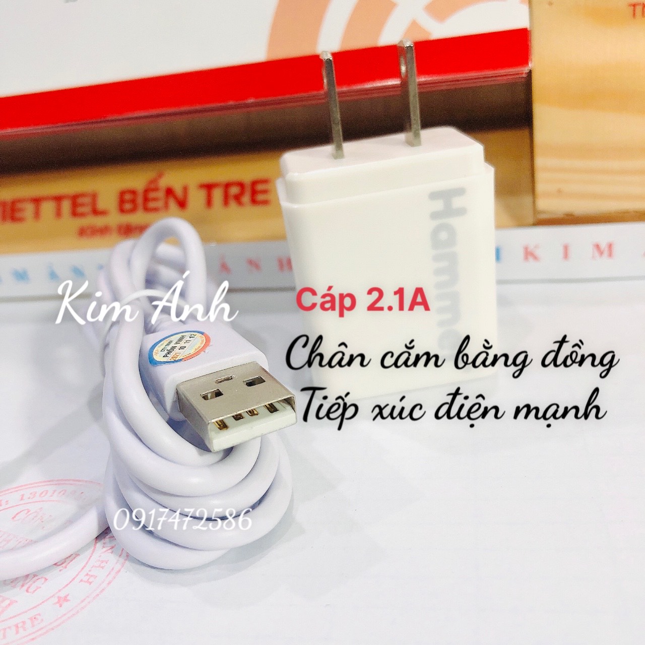 IP- Bộ Sạc Hammer 2.1A chân Linghtning, Hàng Chính Hãng bảo hành 12 tháng