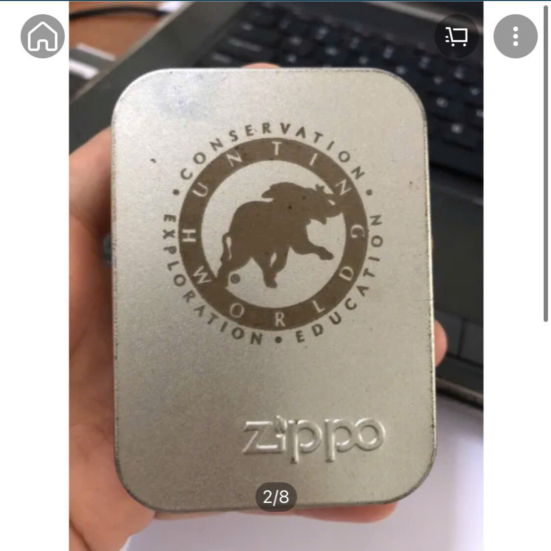 ZIPPO MỸ SƠN TĨNH ĐIỆN KHẮC ĂN MÒN VOI HUNTING