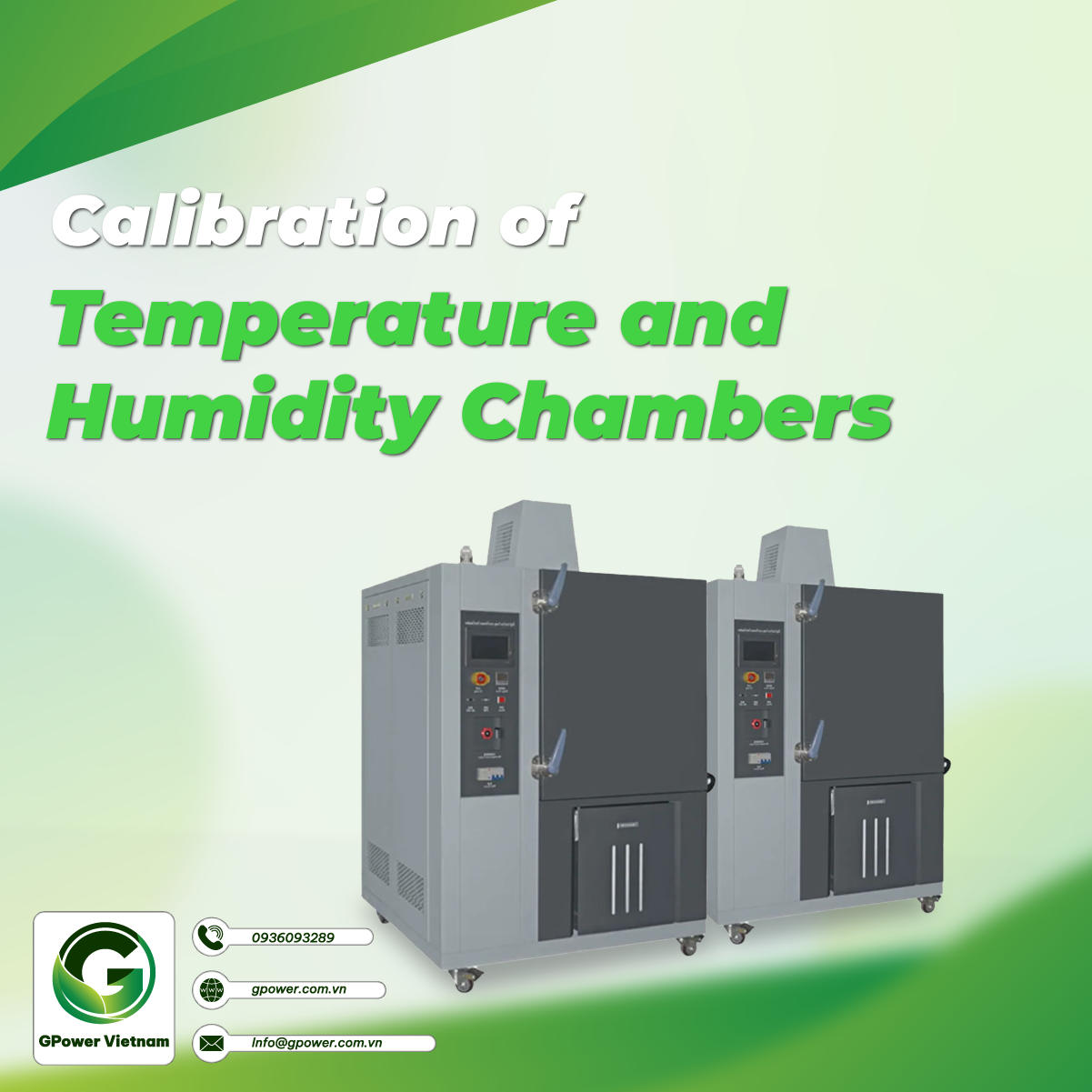 Calibration of Temperature and Humidity Chambers