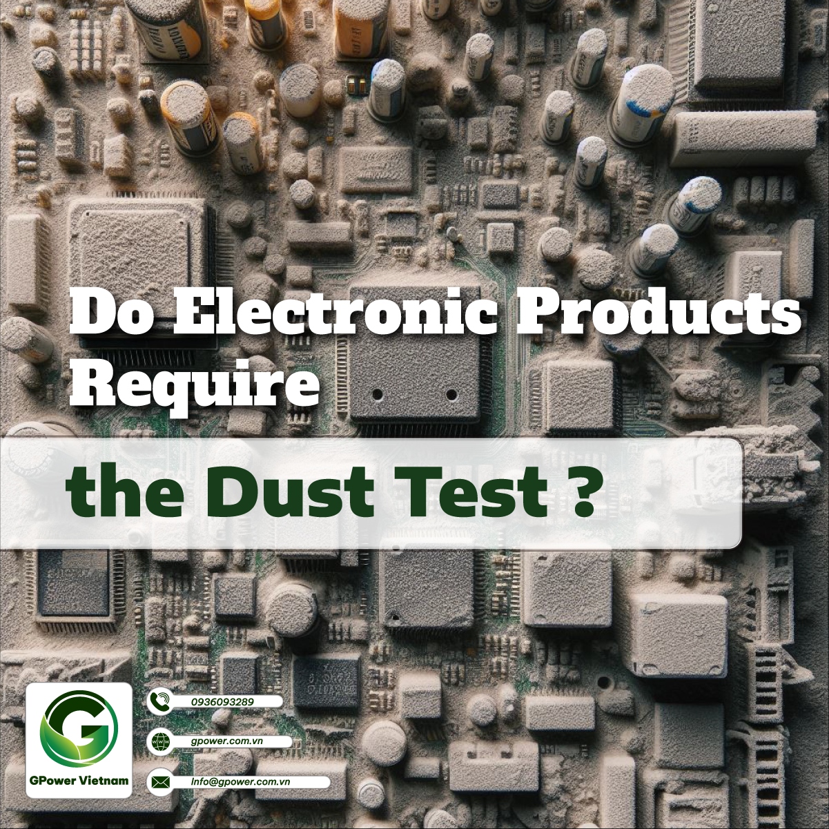 Do Electronic Products Require the Dust Test?