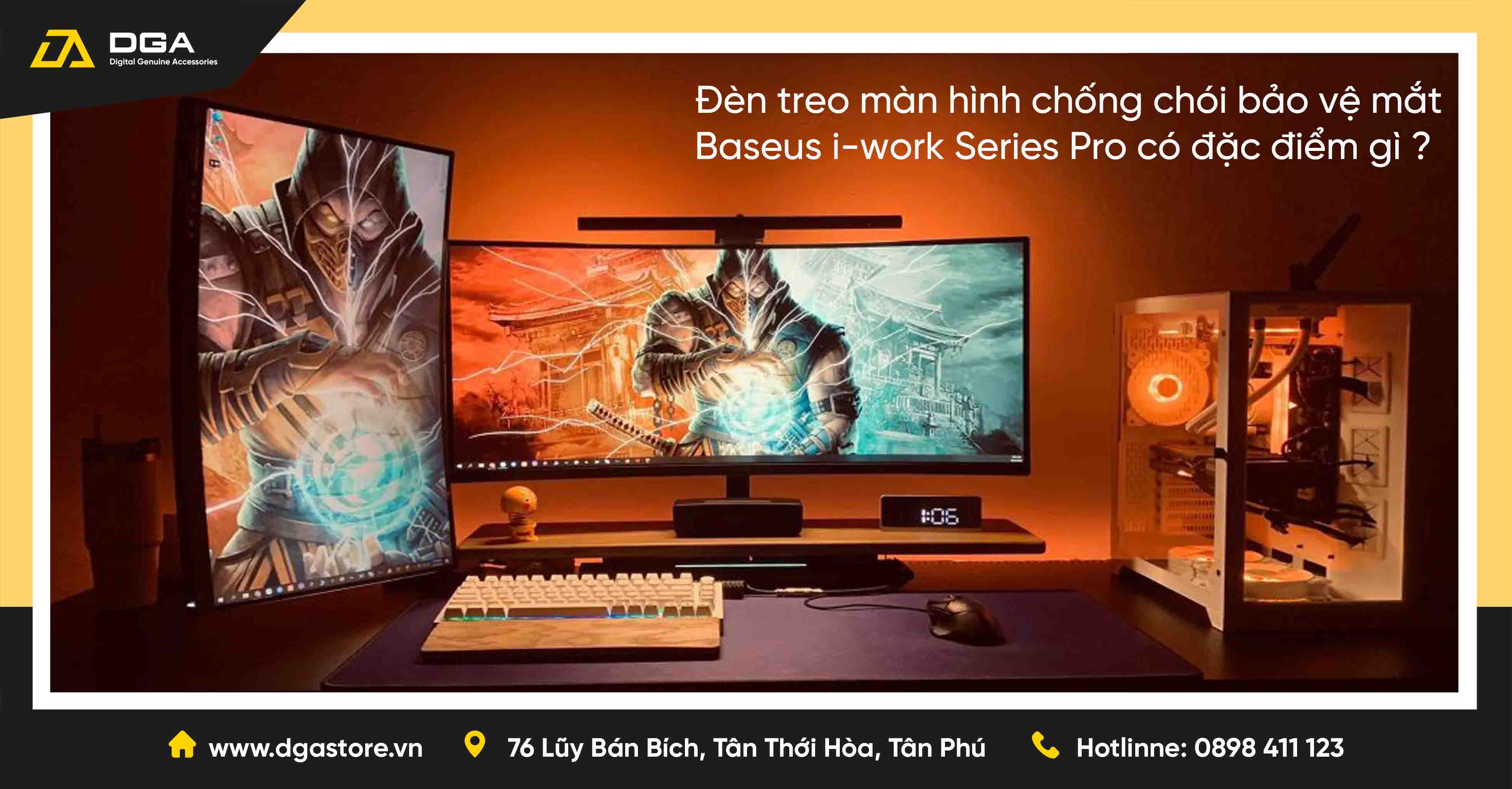 Có gì HOT ở Đèn treo màn hình chống chói bảo vệ mắt Baseus i-work Series Pro ???