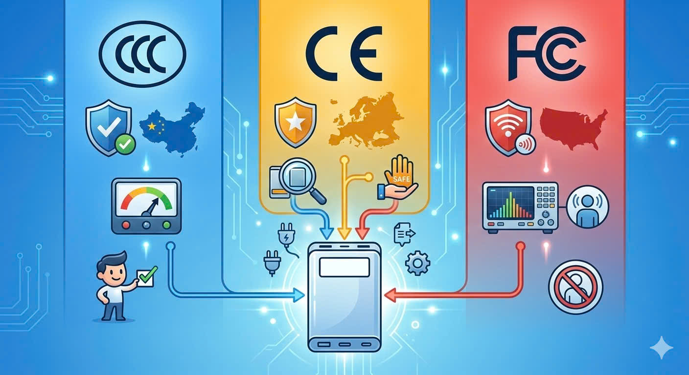 SO SÁNH CCC, CE VÀ FCC: ĐÂU LÀ CHỨNG NHẬN QUAN TRỌNG NHẤT CHO PIN DỰ PHÒNG?
