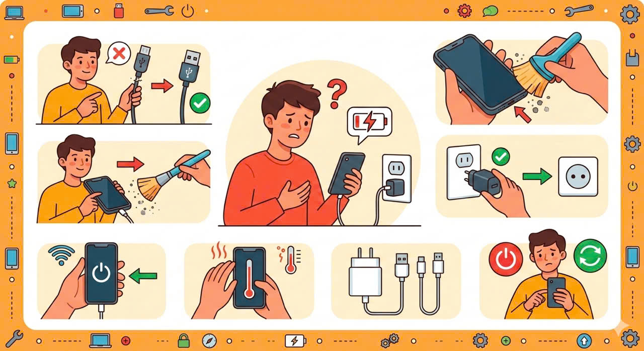 Tại Sao Điện Thoại Sạc Không Vào Điện? 10+ Cách Khắc Phục Tại Nhà 