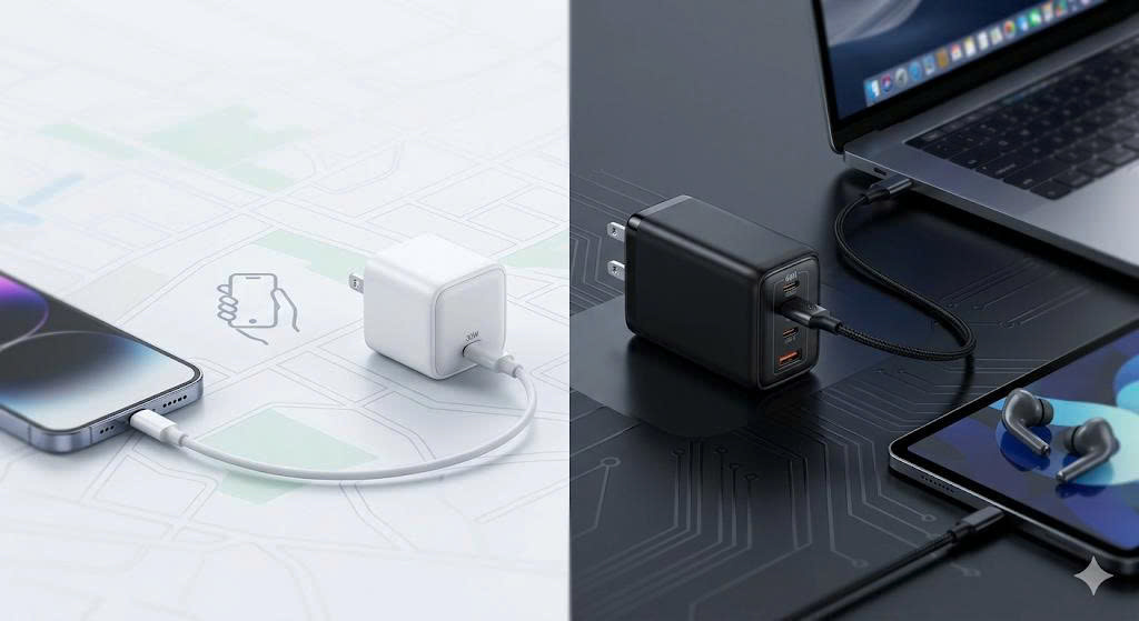 So sánh củ sạc GaN 30W và 65W: Khi nào bạn thực sự cần công suất lớn?