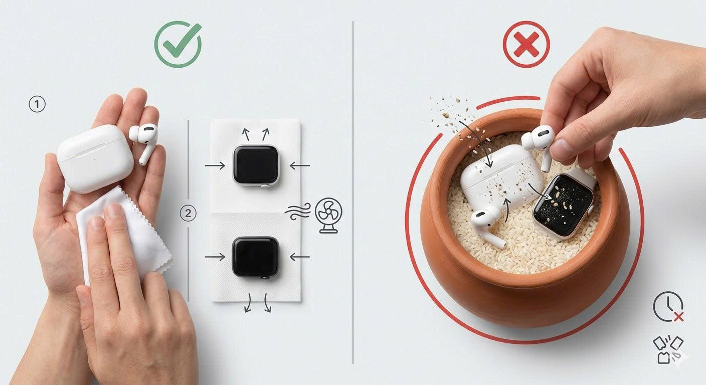 Cứu Cánh Khi Phụ Kiện Dính Nước: Kinh Nghiệm Xử Lý Nhanh Và Sai Lầm 