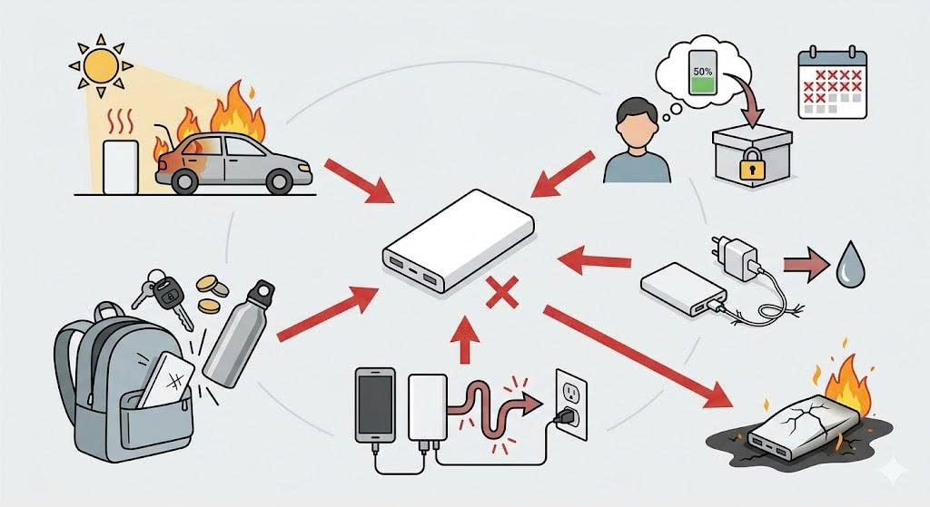 Cách Bảo Quản Pin Sạc Dự Phòng: 5 Sai Lầm Tai Hại Khiến Pin Nhanh Chai Và Phồng