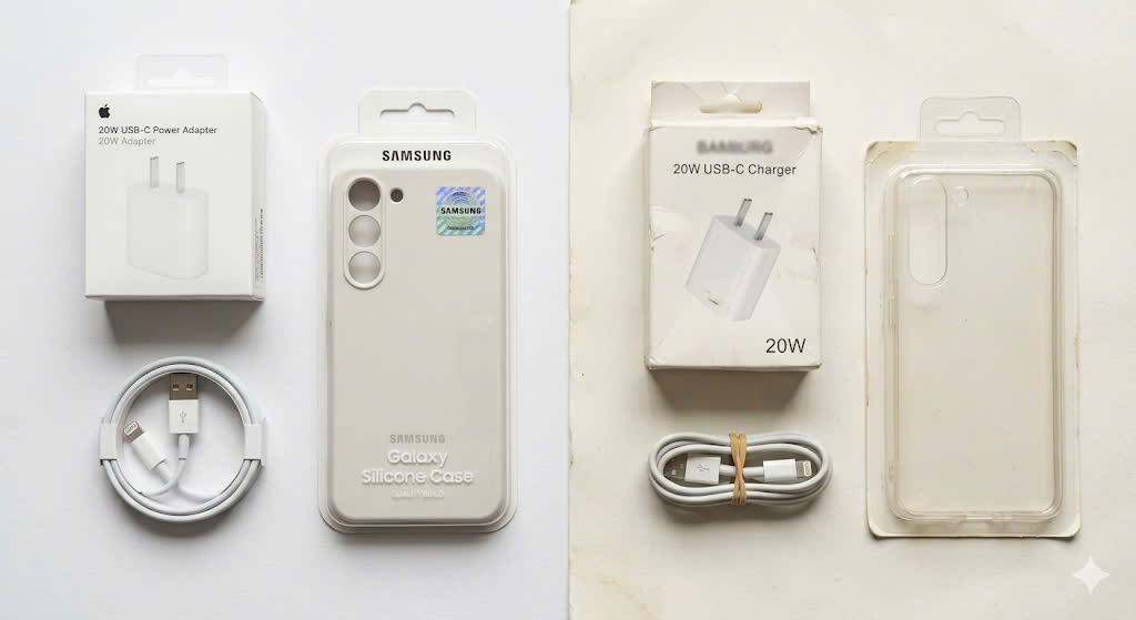 Cách Phân Biệt Phụ Kiện Điện Thoại Chính Hãng: Cẩm Nang Từ A-Z Để Tránh Tiền Mất Tật Mang