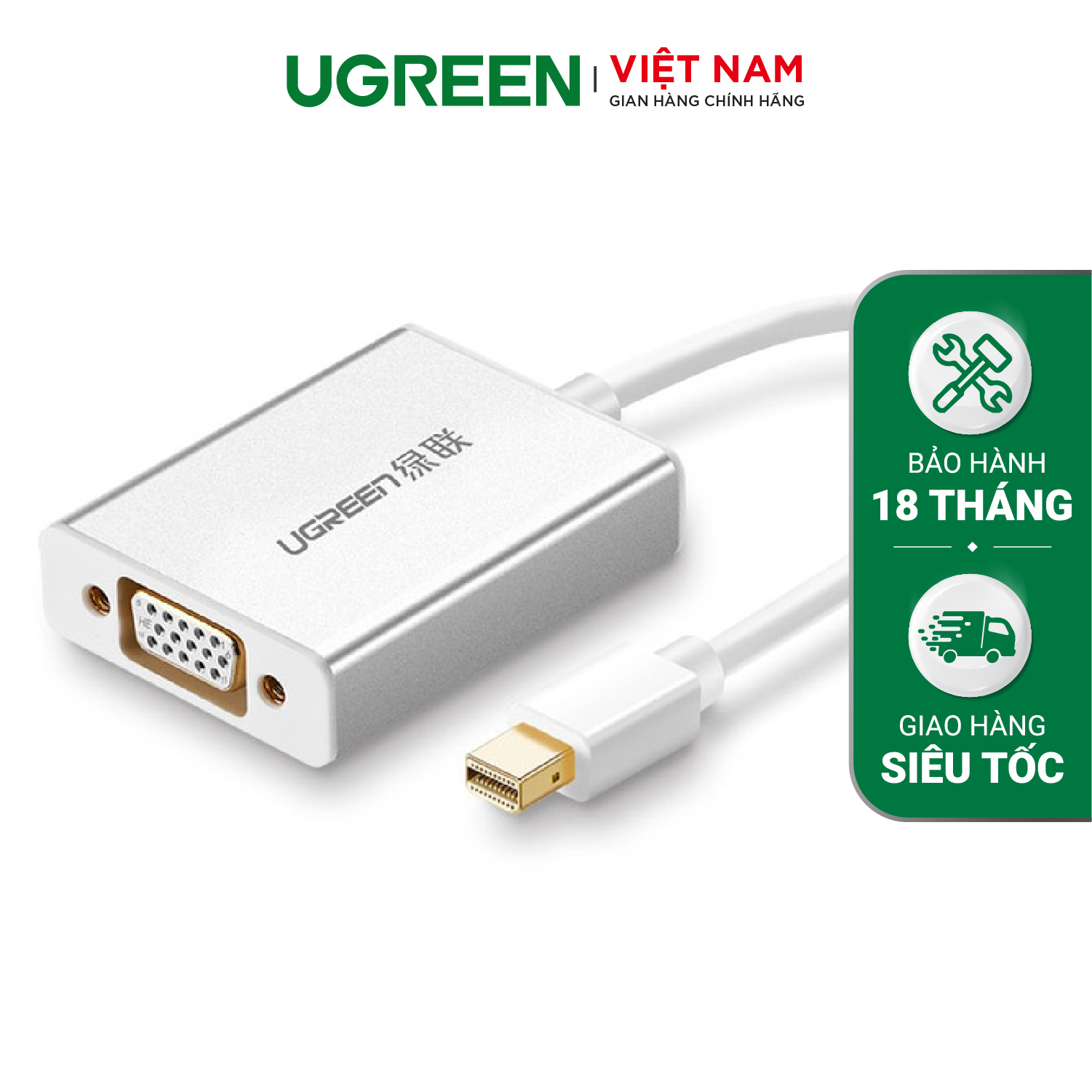 UGREEN Mini DP to VGA Converter with Audio  MD107 10437