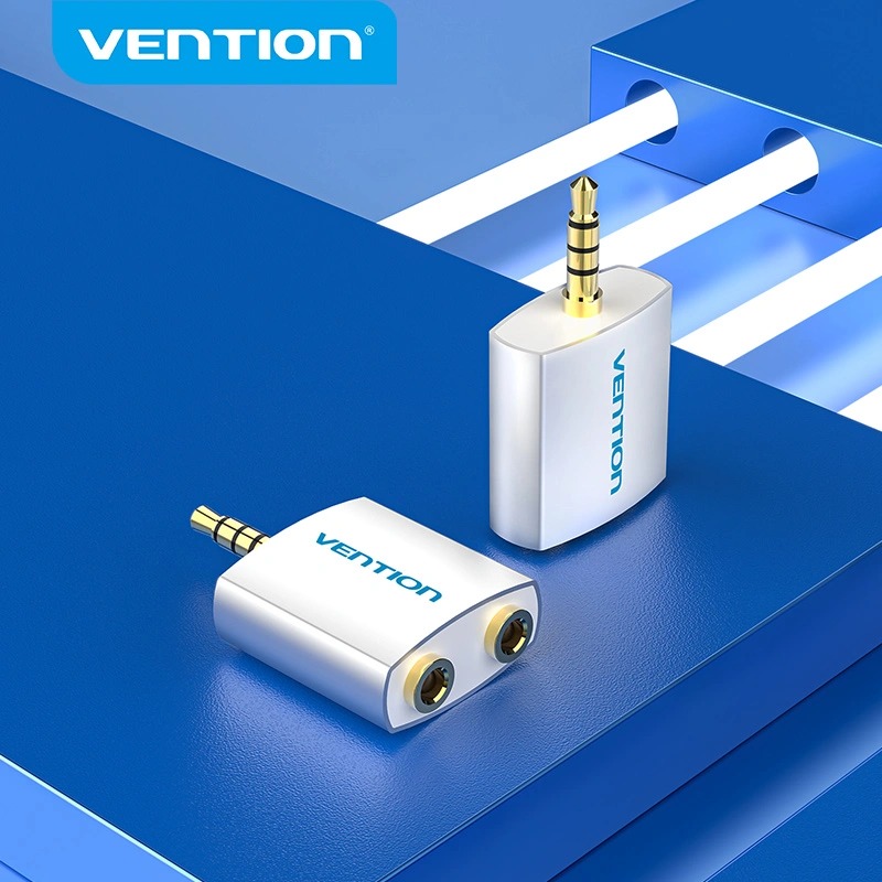 Bộ chuyển đổi 4 Pole 3.5mm to 2*3.5mm Vention BDAW0/BDBW0 (Male to Female)