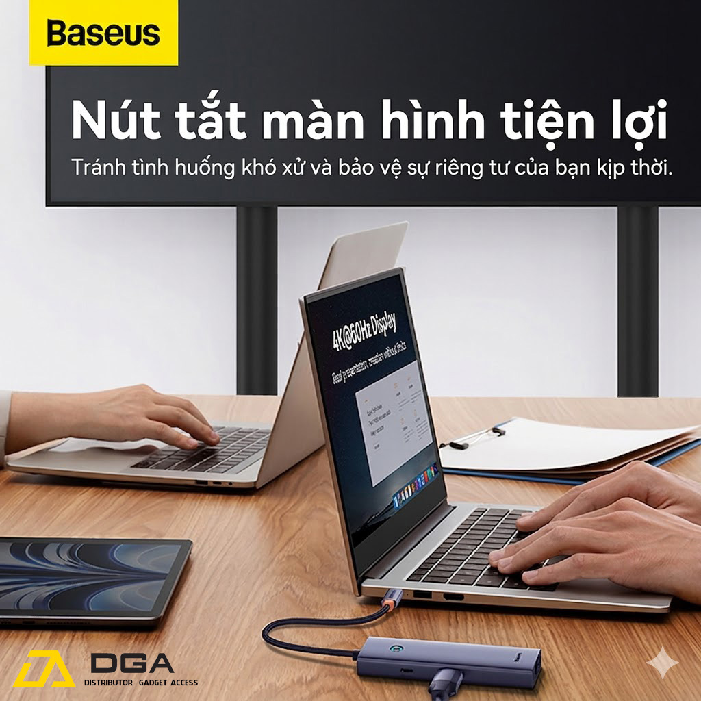Hubmo Hub Mở Rộng Kết Nối Đa Năng Baseus UltraJoy Docking Macbook Laptop