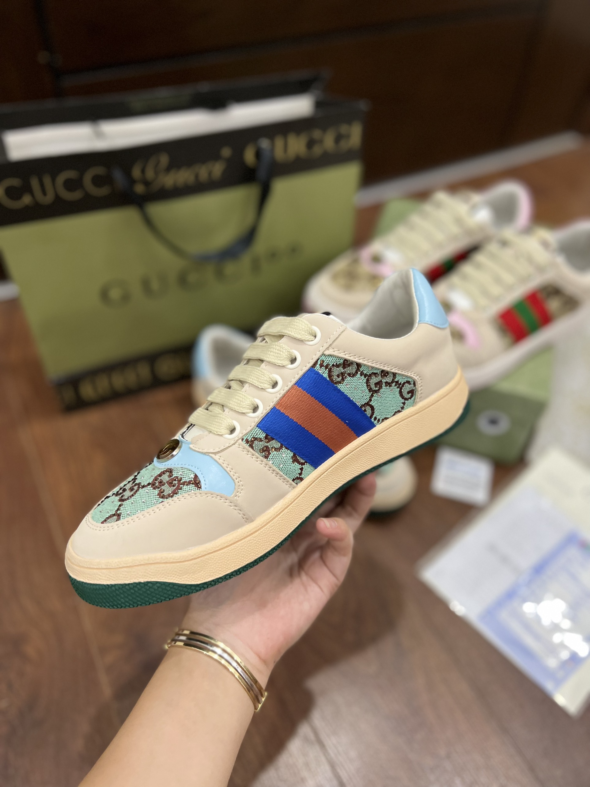 gucci bling xanh