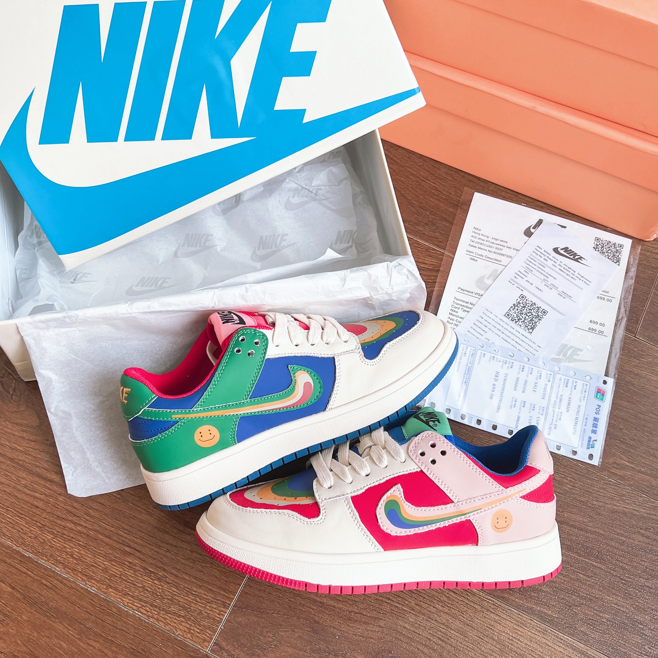 NIKE CẦU VỒNG 7 MÀU THẤP