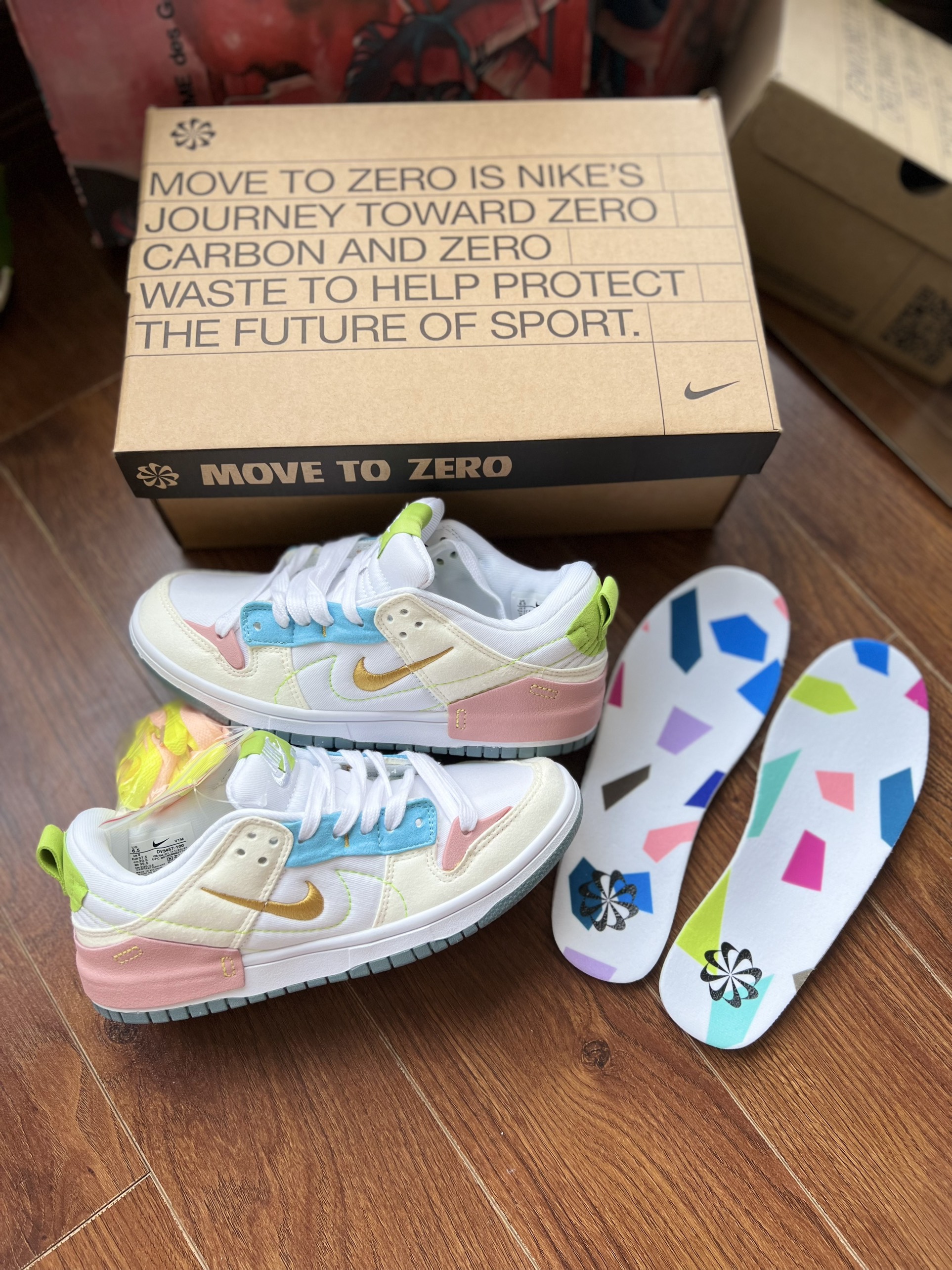 NIKE DUNK XANH HỒNG