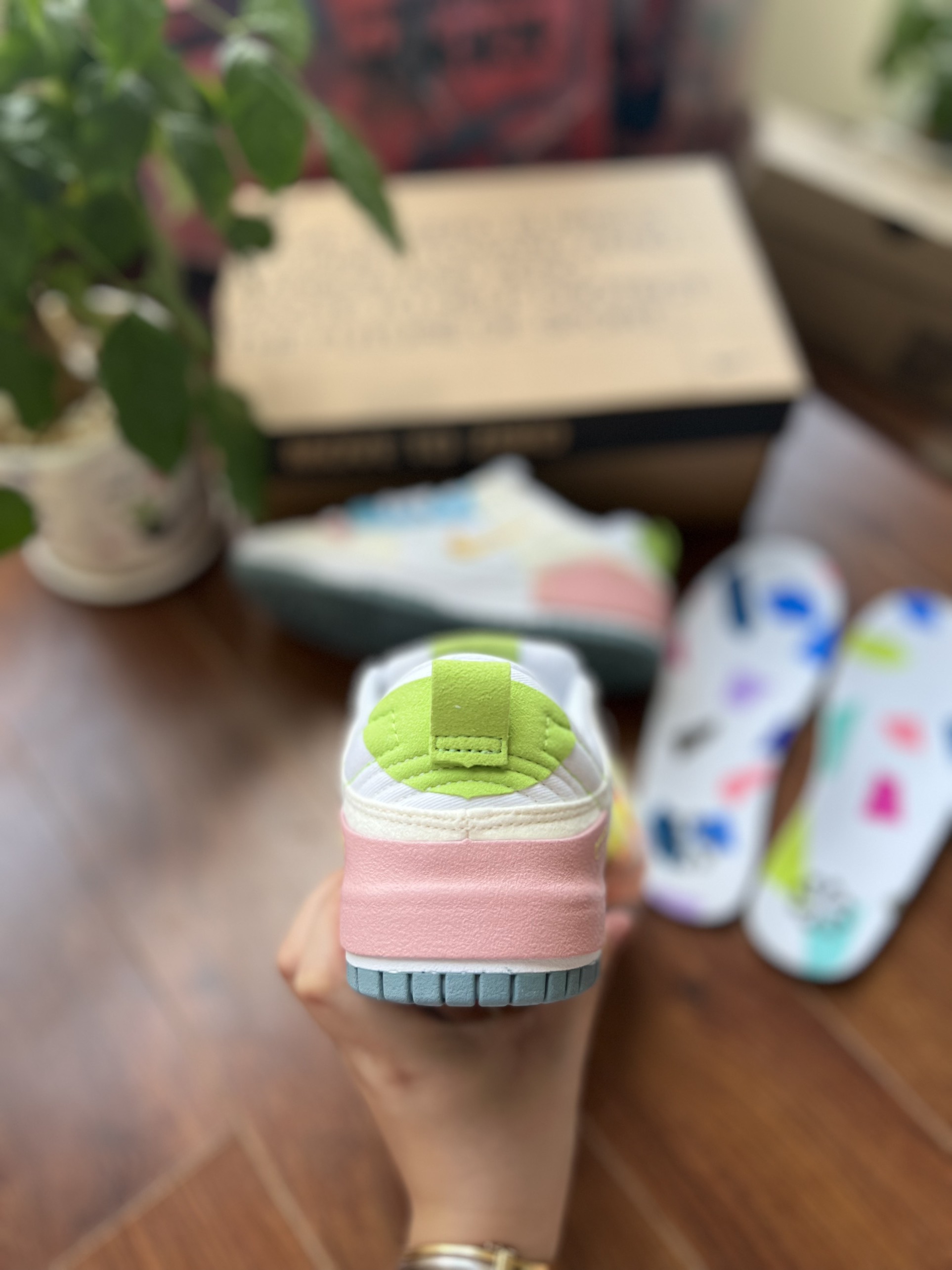 NIKE DUNK XANH HỒNG
