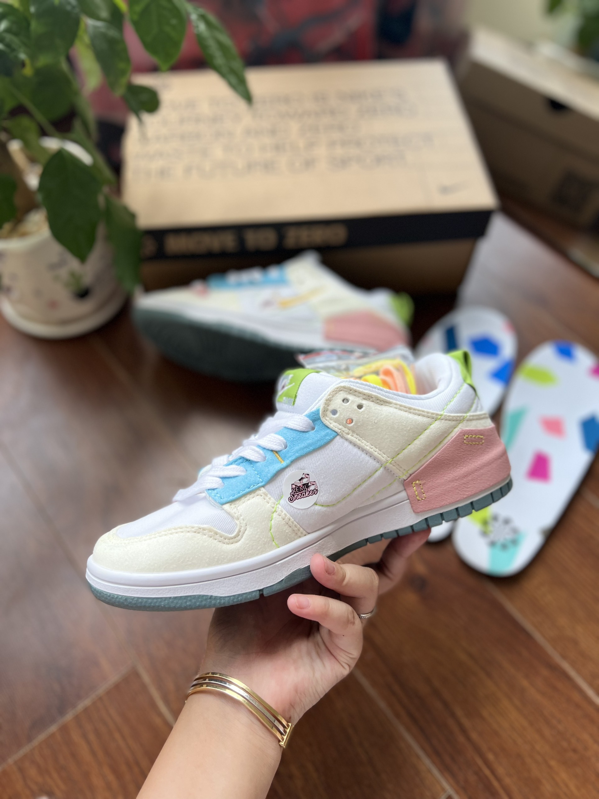 NIKE DUNK XANH HỒNG
