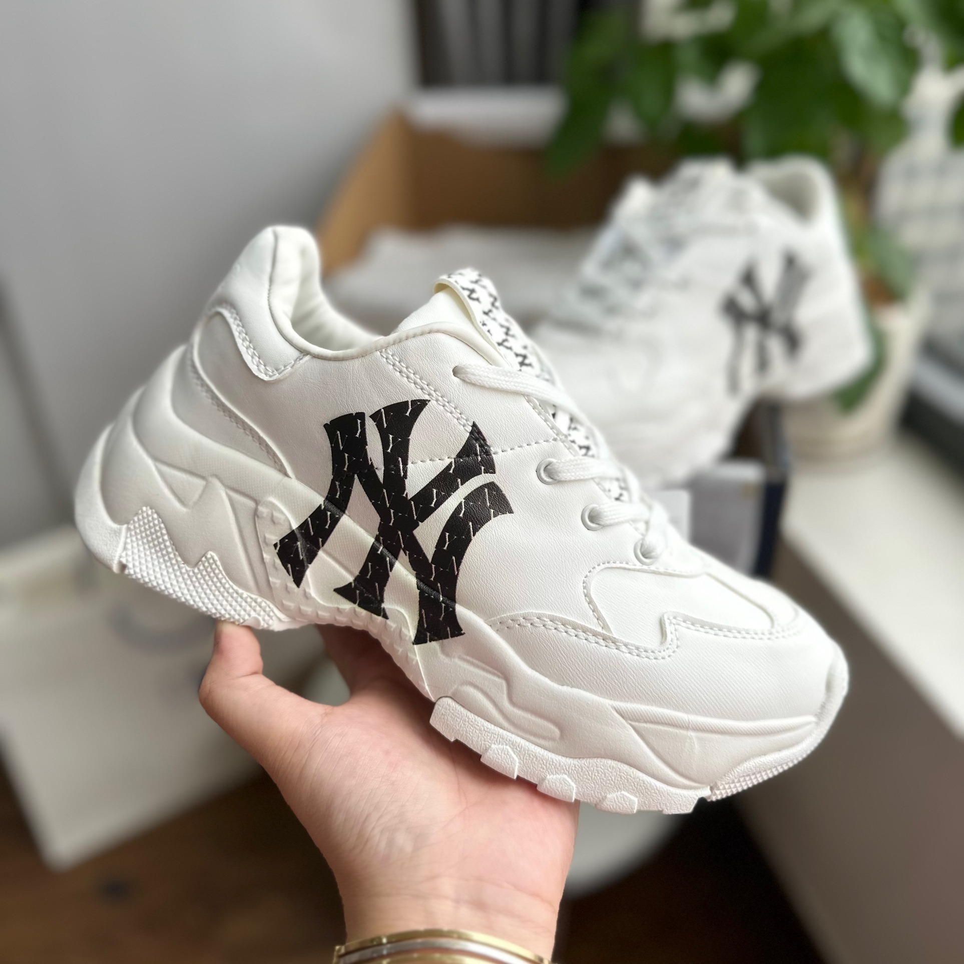 Giày MLB NY REP 11 New York Yankees Sneakers  QUẦN ÁO GIÀY DÉP NAM CAO  CẤP KEEDO