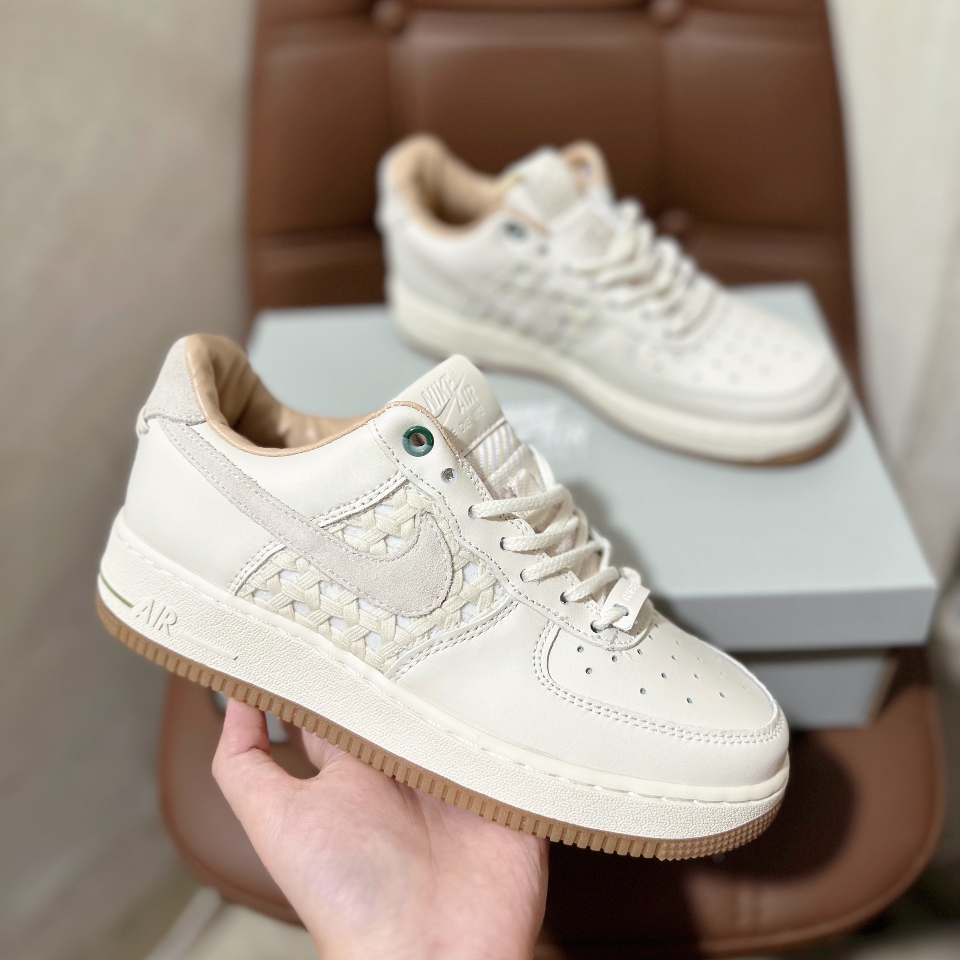 af1 nai-ke trắng kem