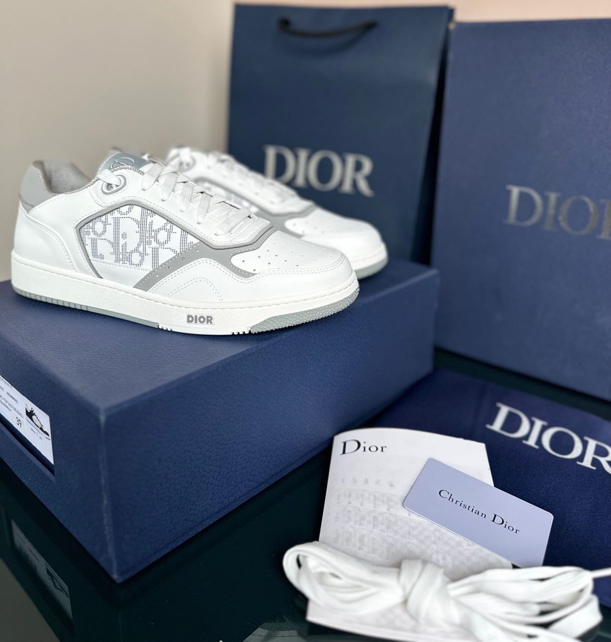 dior B27 trắng xám