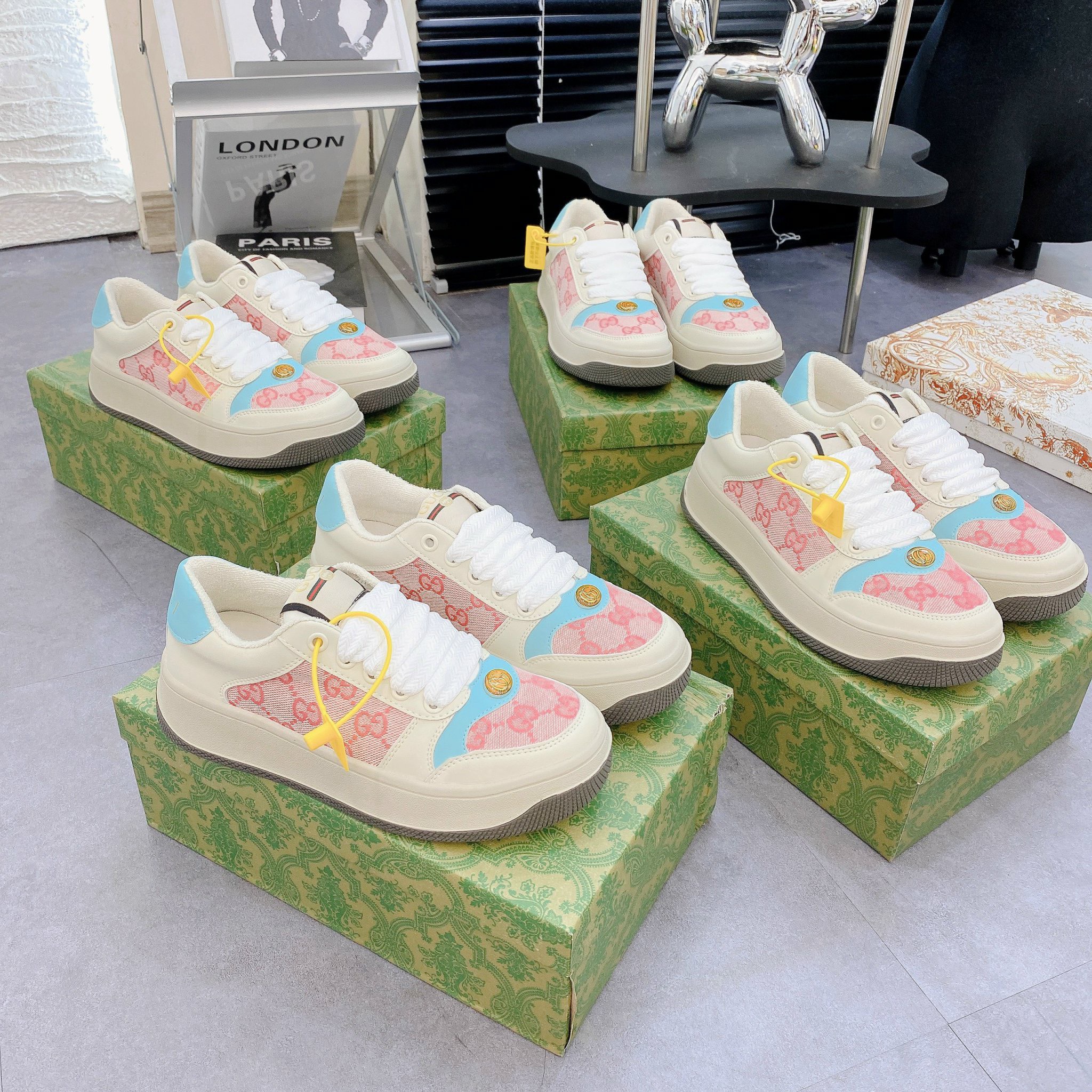 gucci xanh hồng đế cao