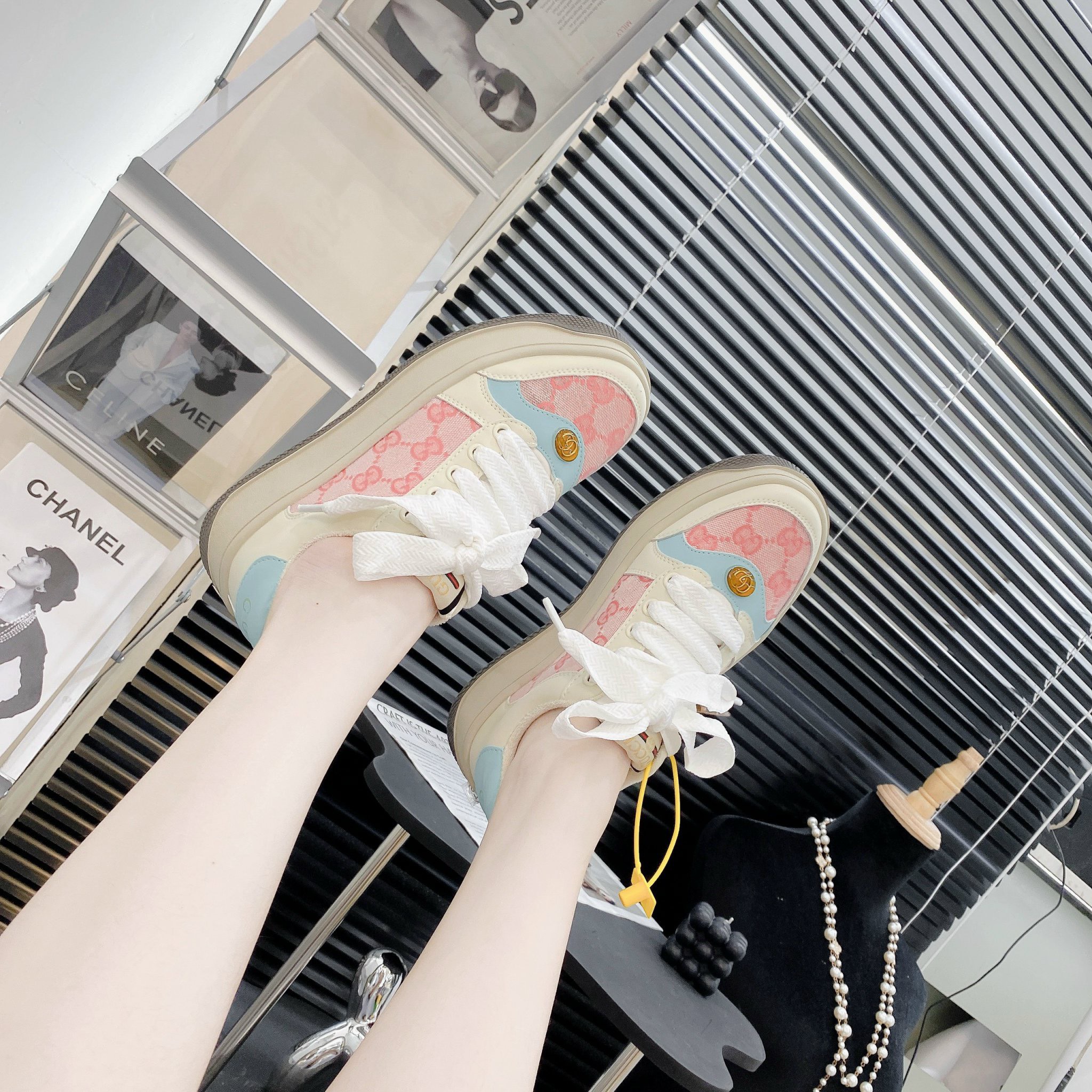 gucci xanh hồng đế cao