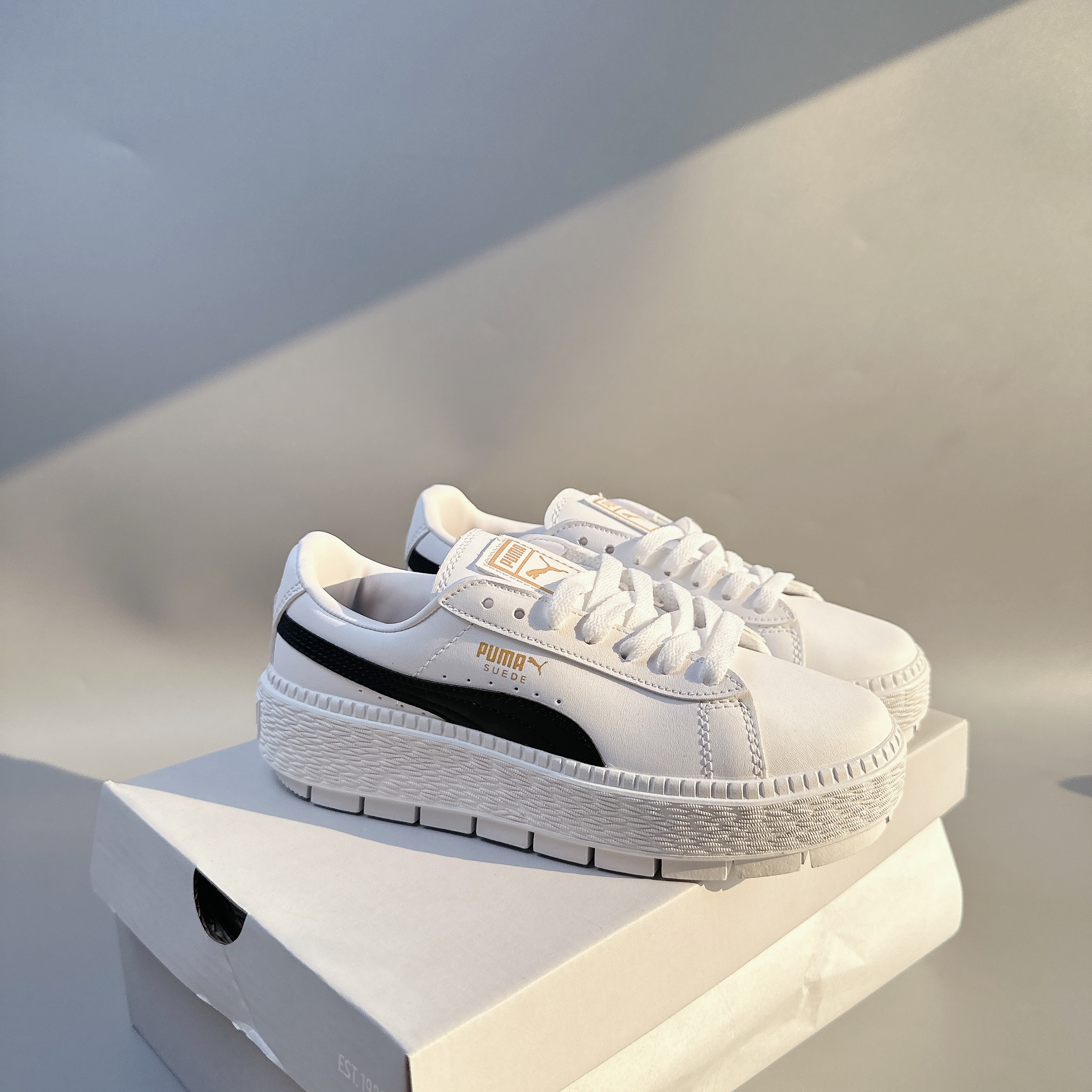 puma suede đế cao