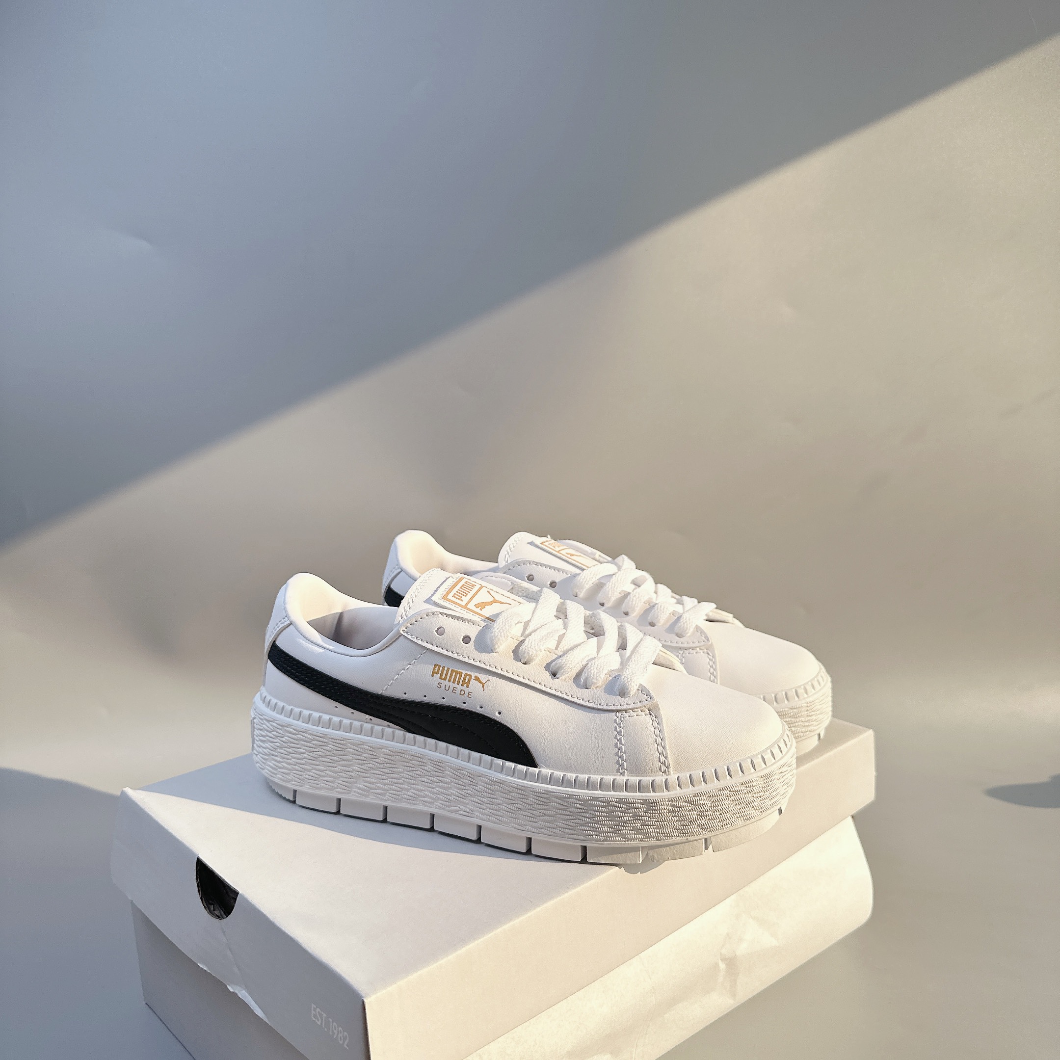 puma suede đế cao