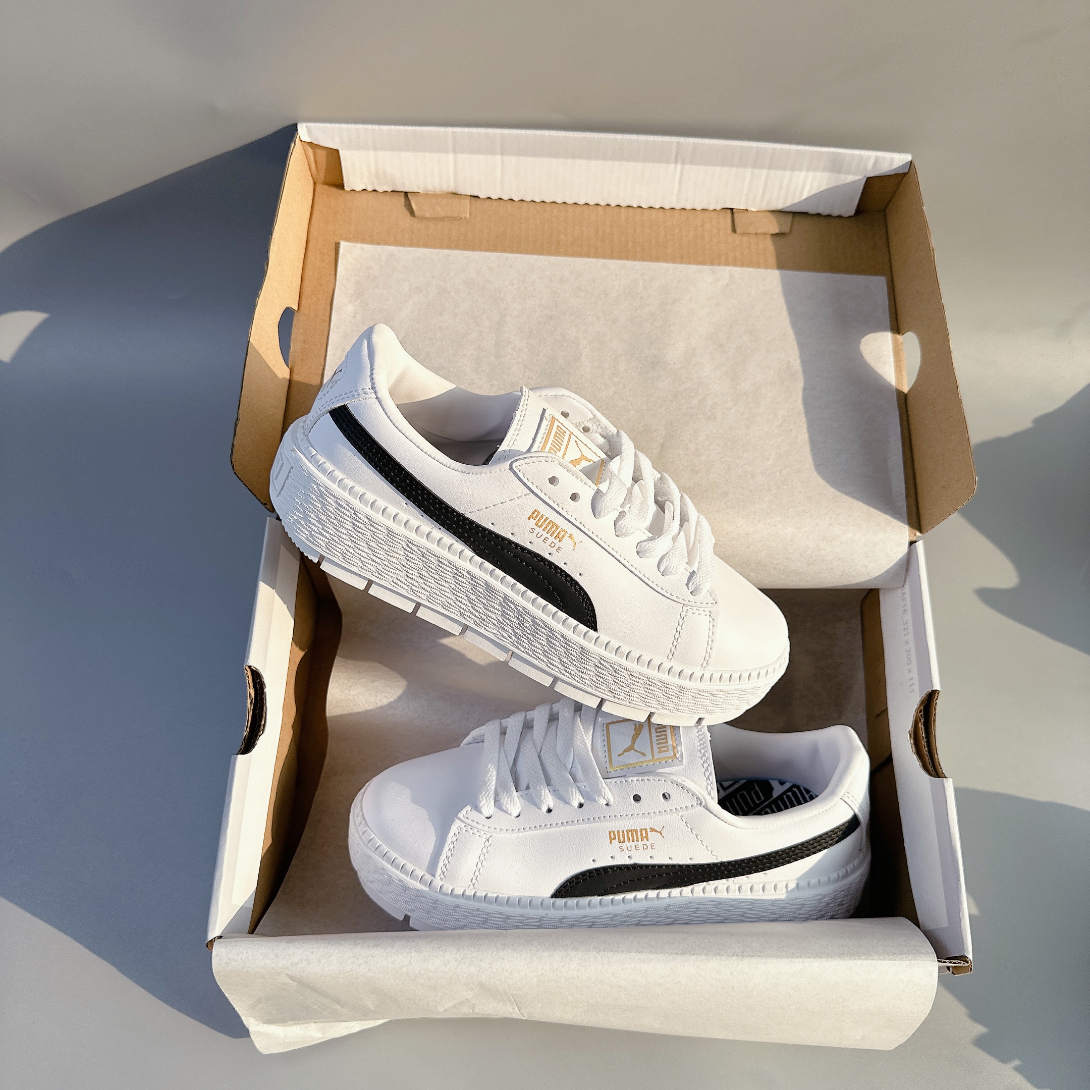 puma suede đế cao