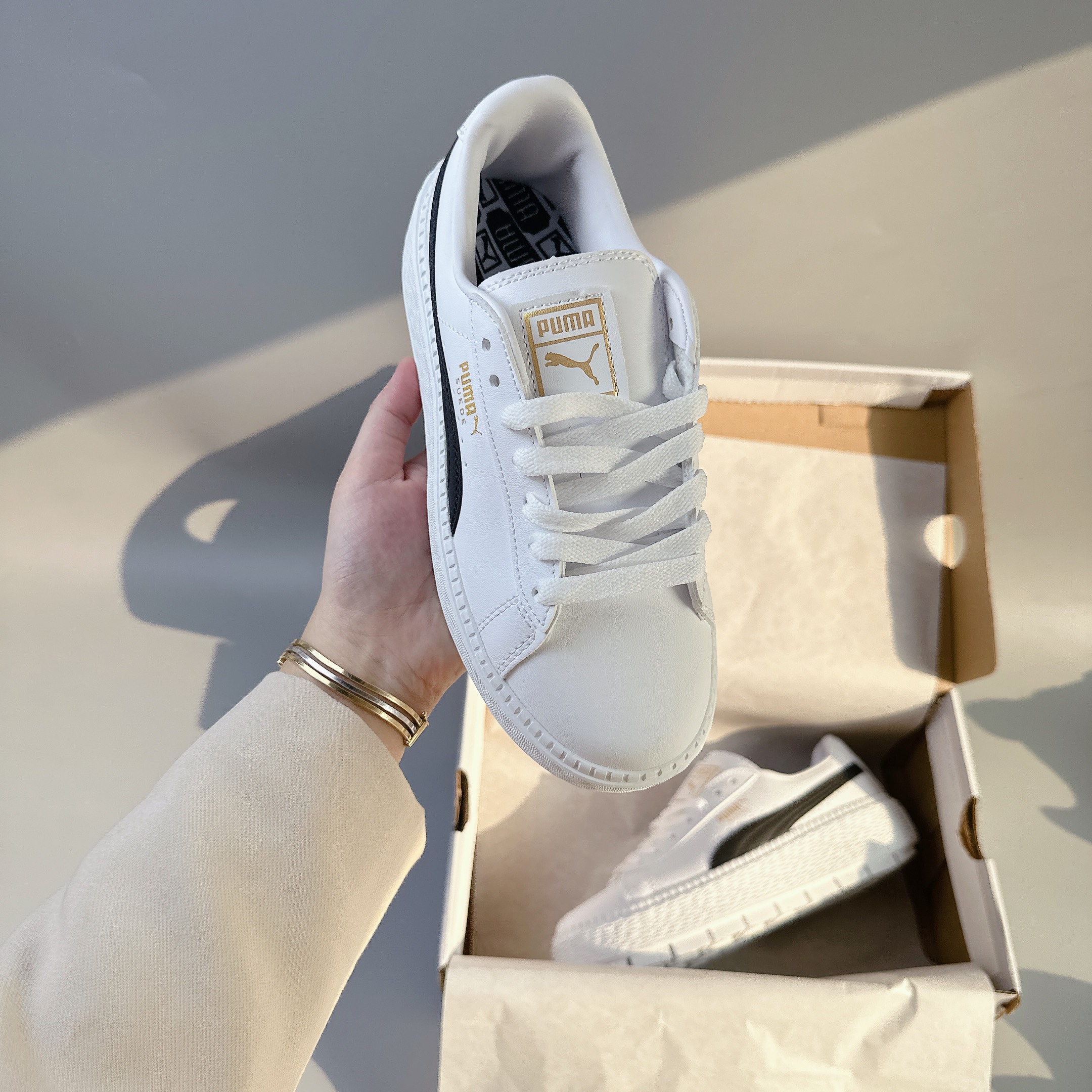 puma suede đế cao