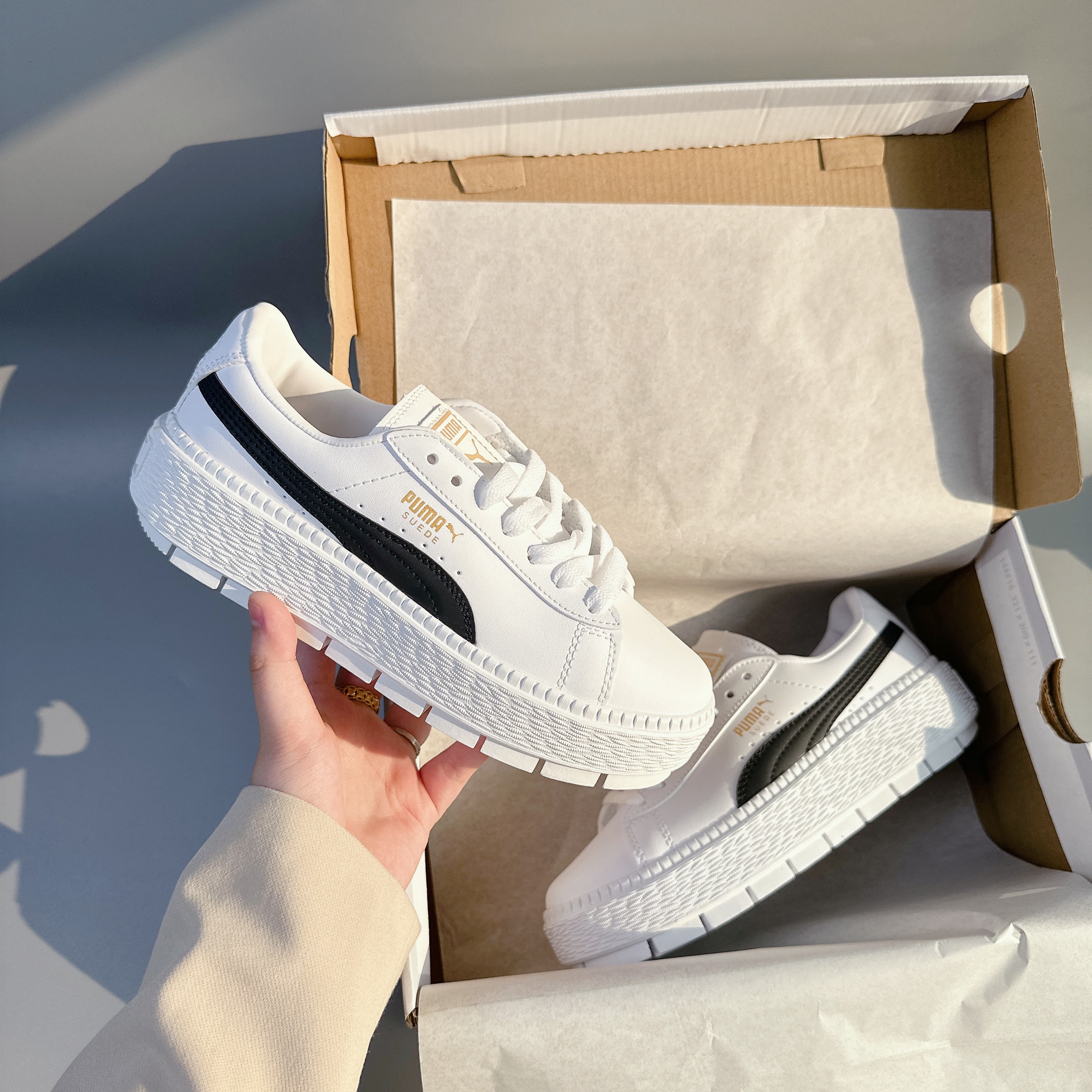 puma suede đế cao