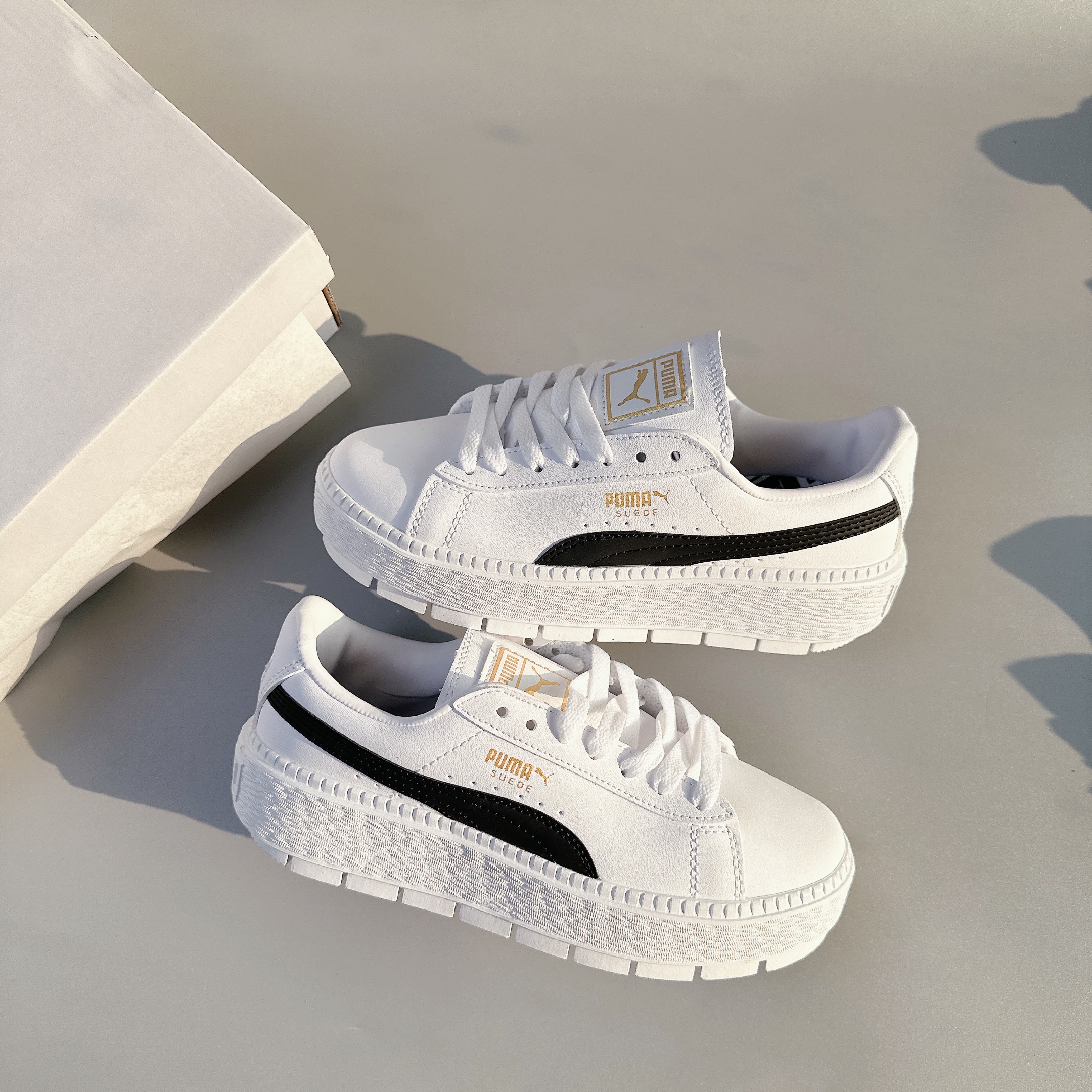 puma suede đế cao