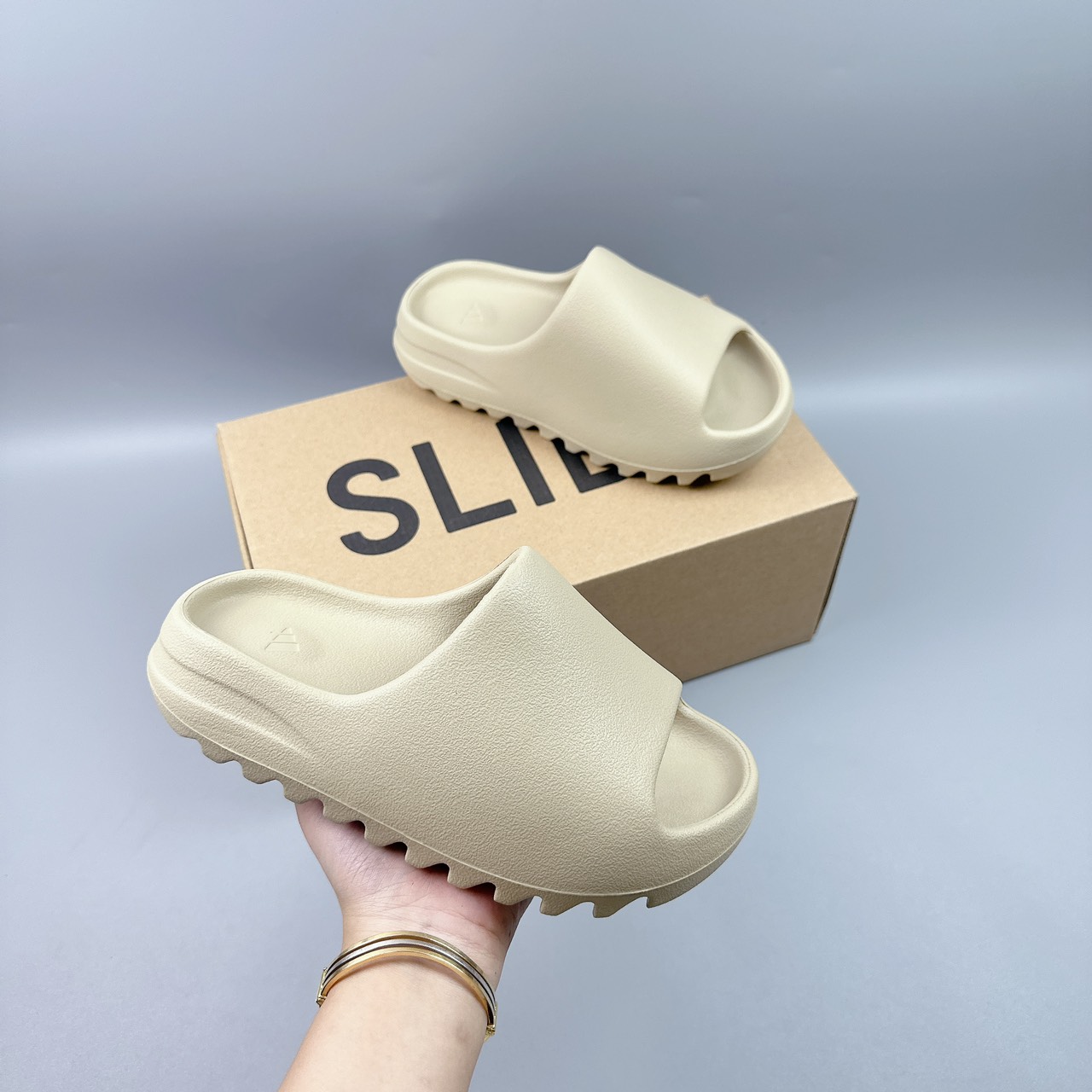 dép slide xám sữa (pure)
