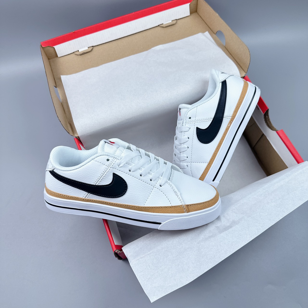 nike LEGACY trắng nâu