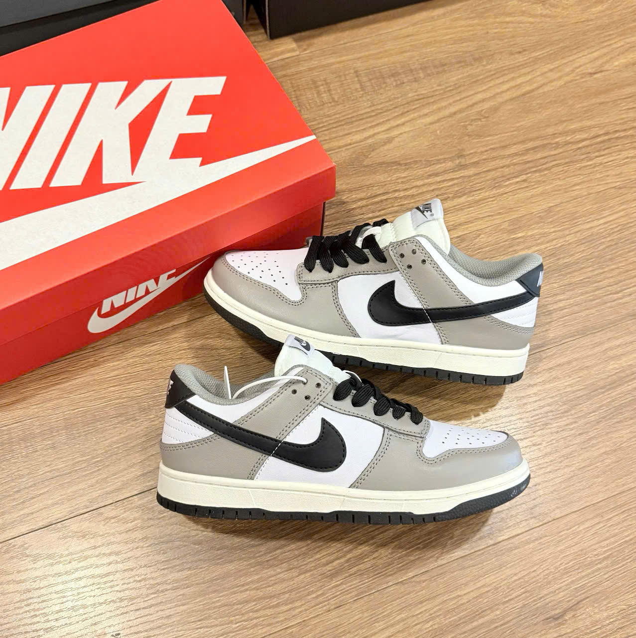 nike sb xám đen thấp