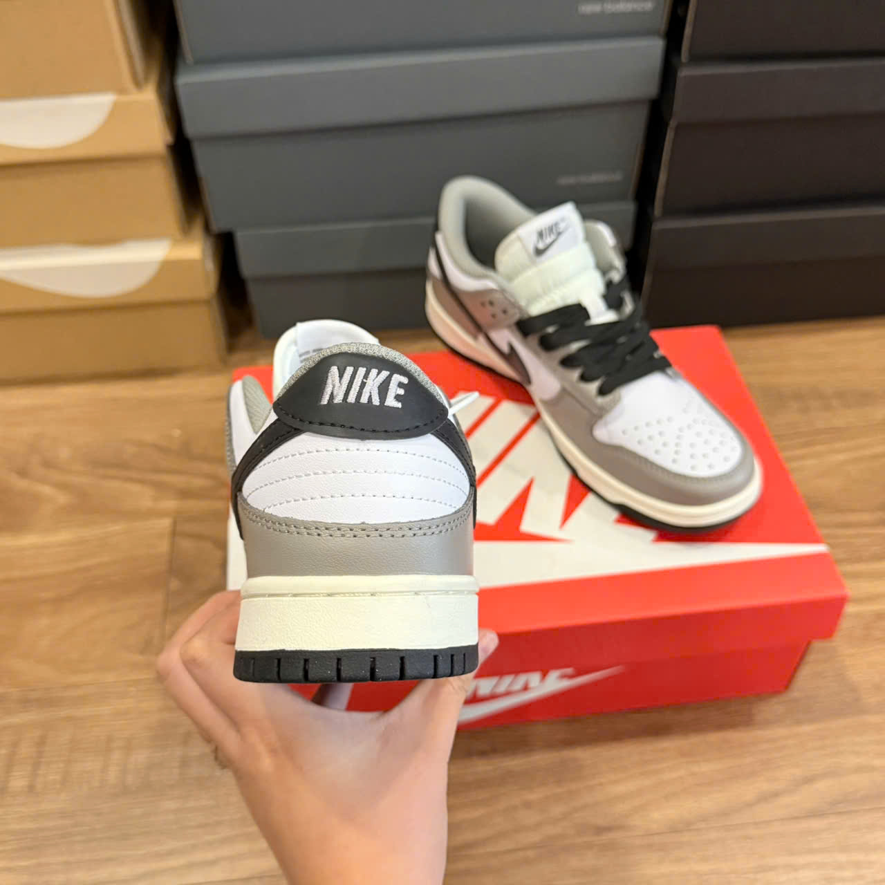 nike sb xám đen thấp