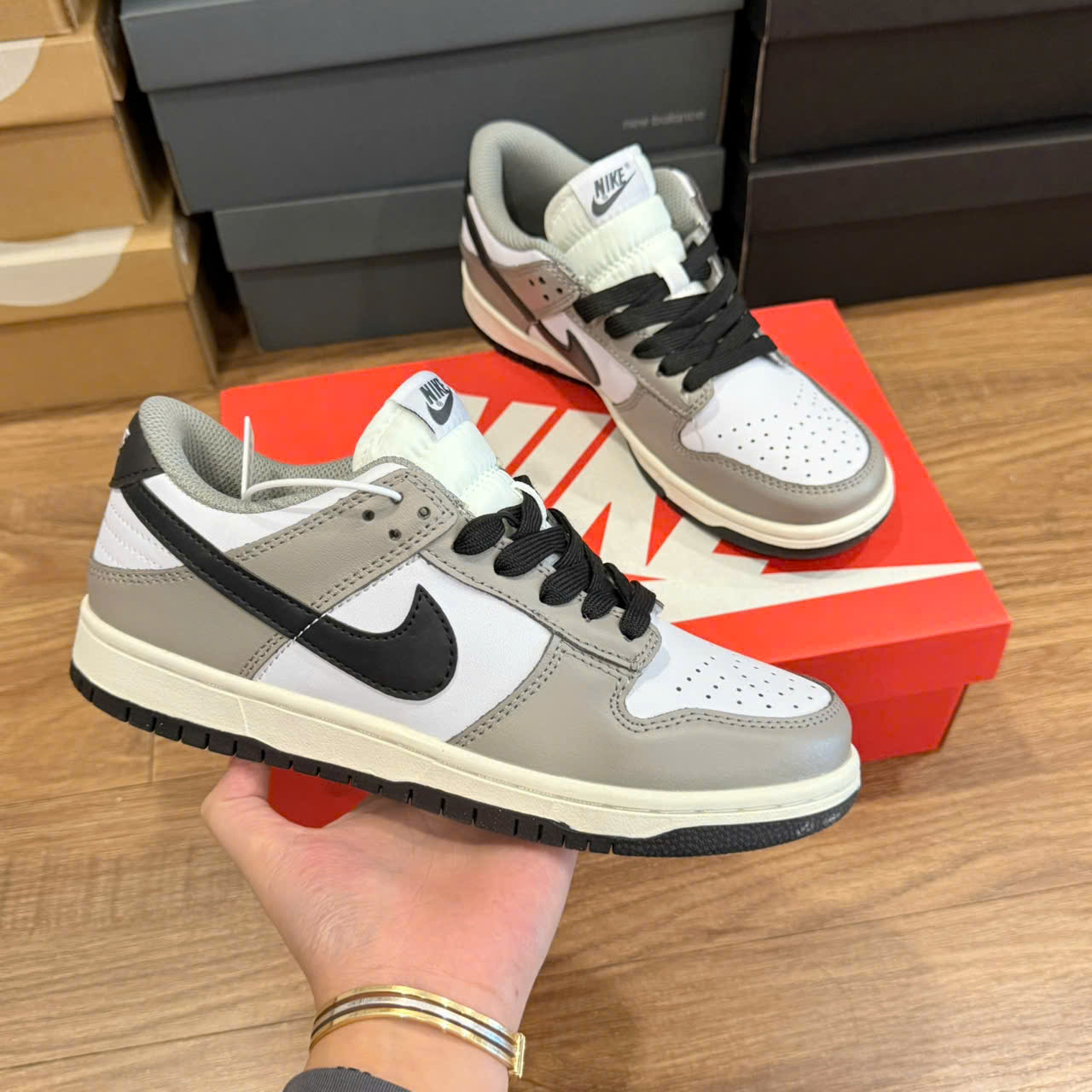 nike sb xám đen thấp