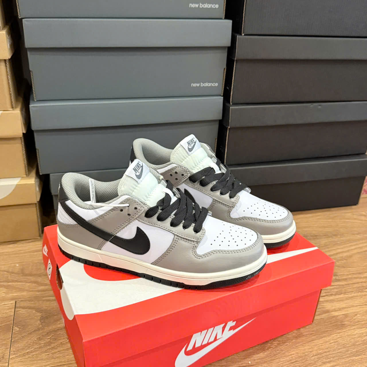 nike sb xám đen thấp