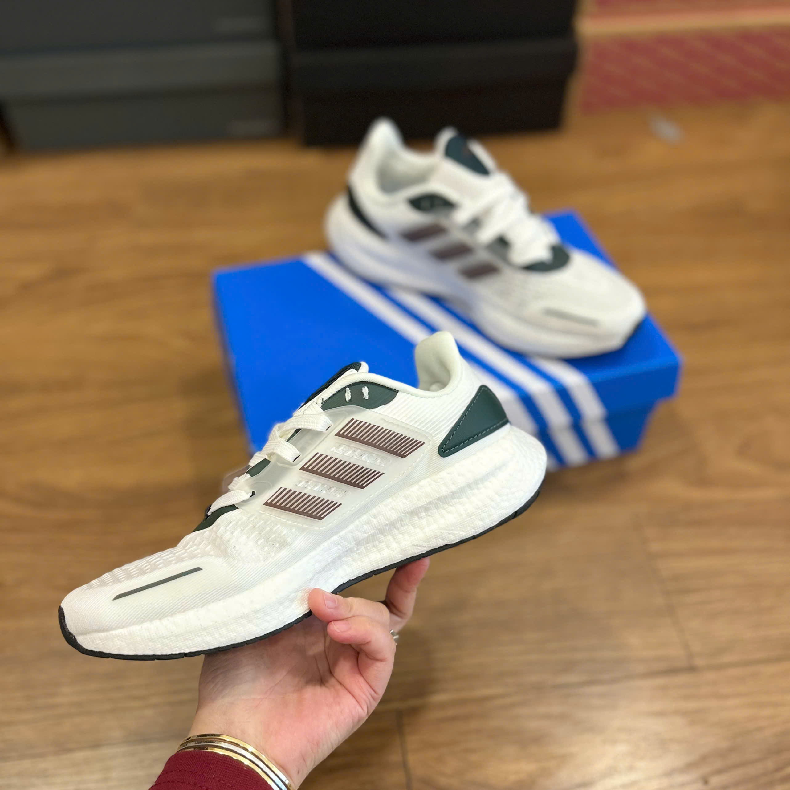 ADD PURE BOOST TRẮNG XANH