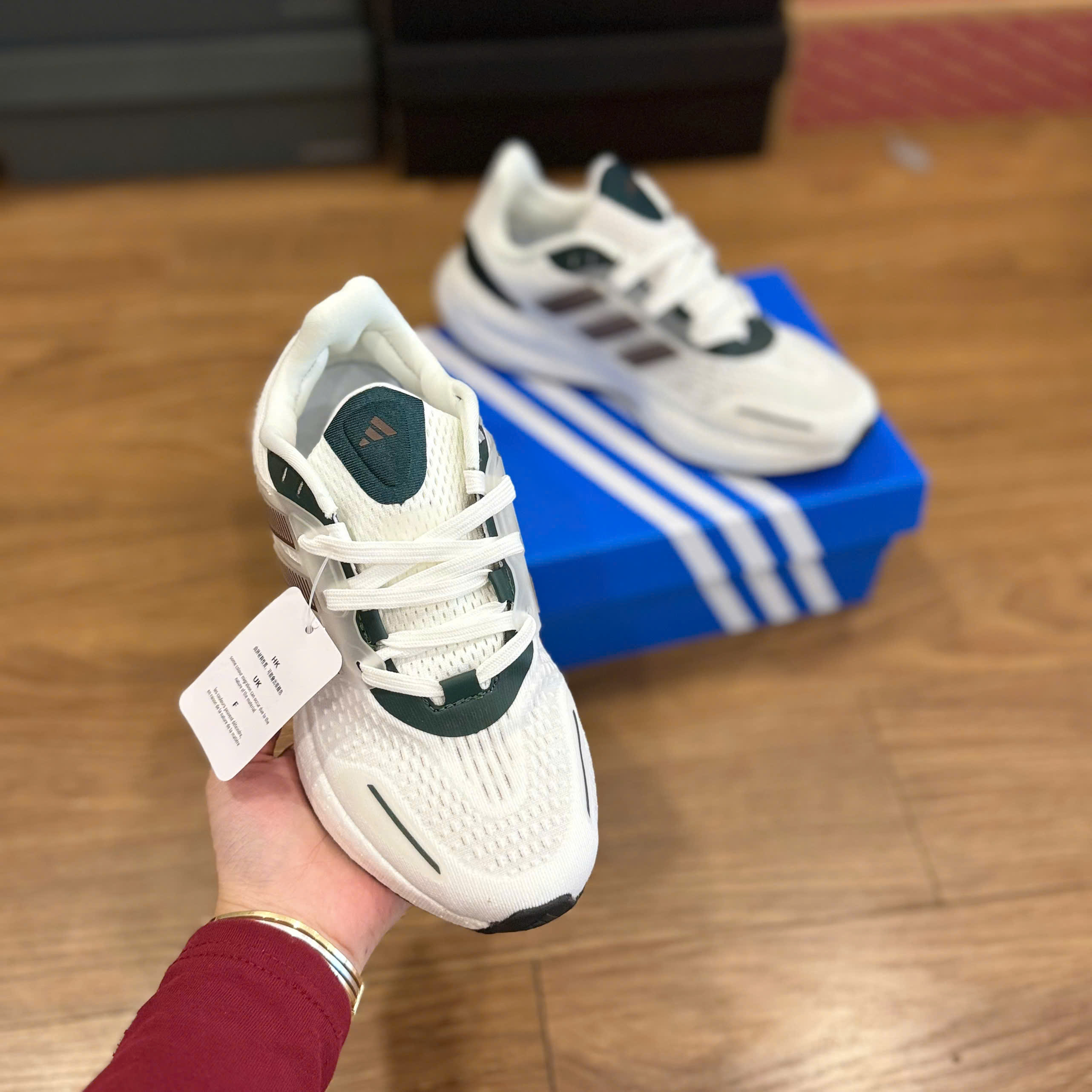 ADD PURE BOOST TRẮNG XANH