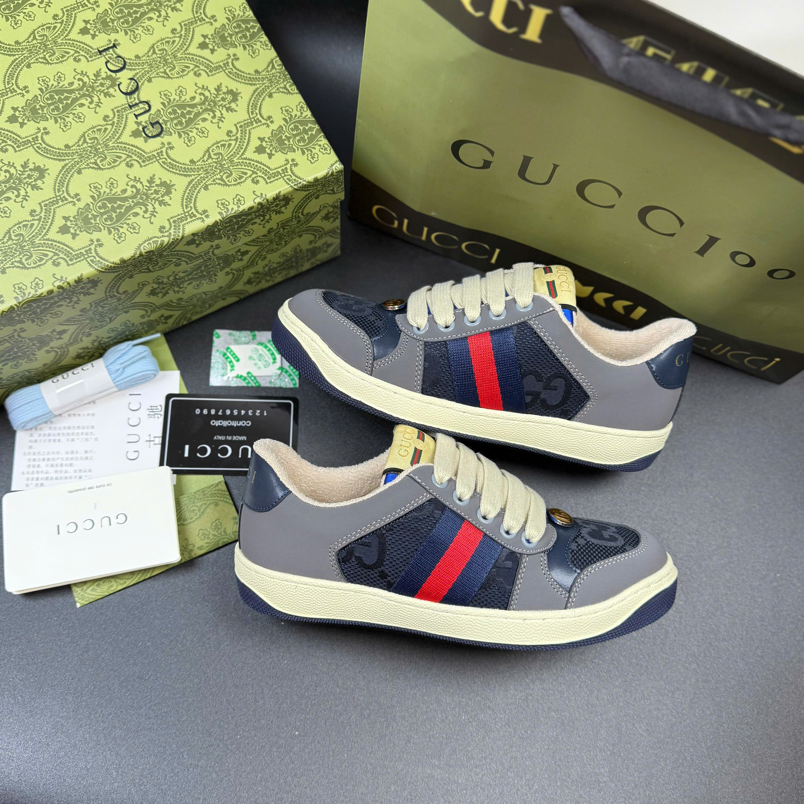 gucci screener navy