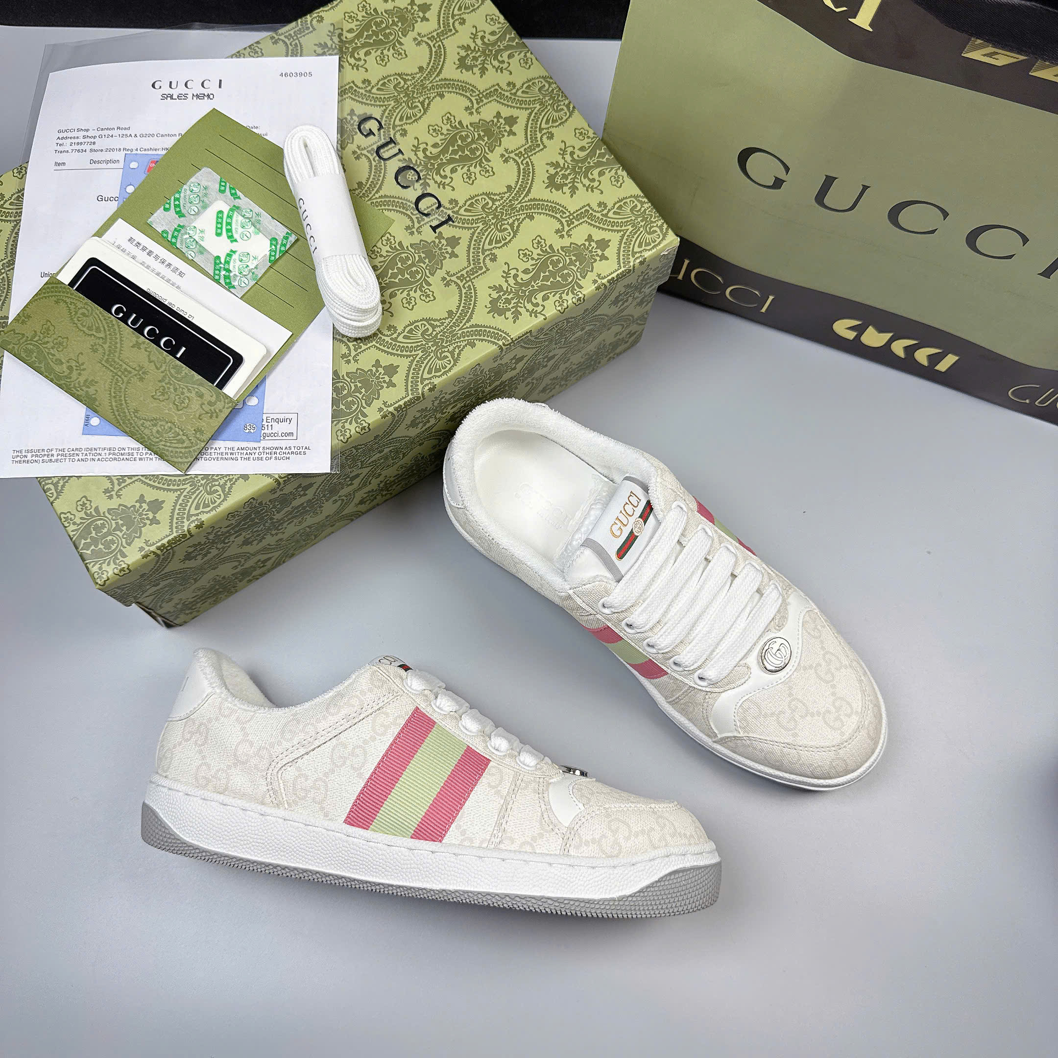 Gucci screener trắng