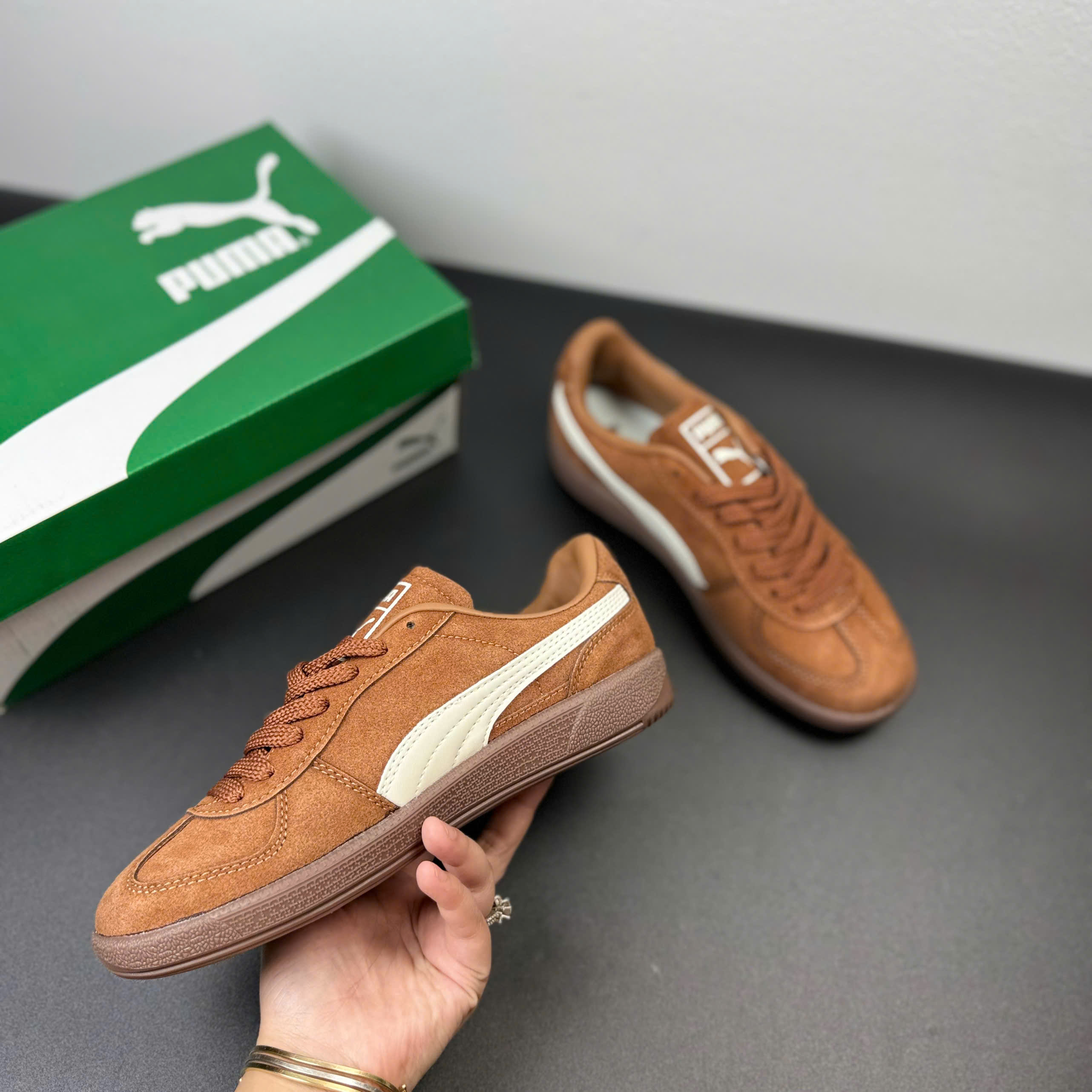puma palermo nâu