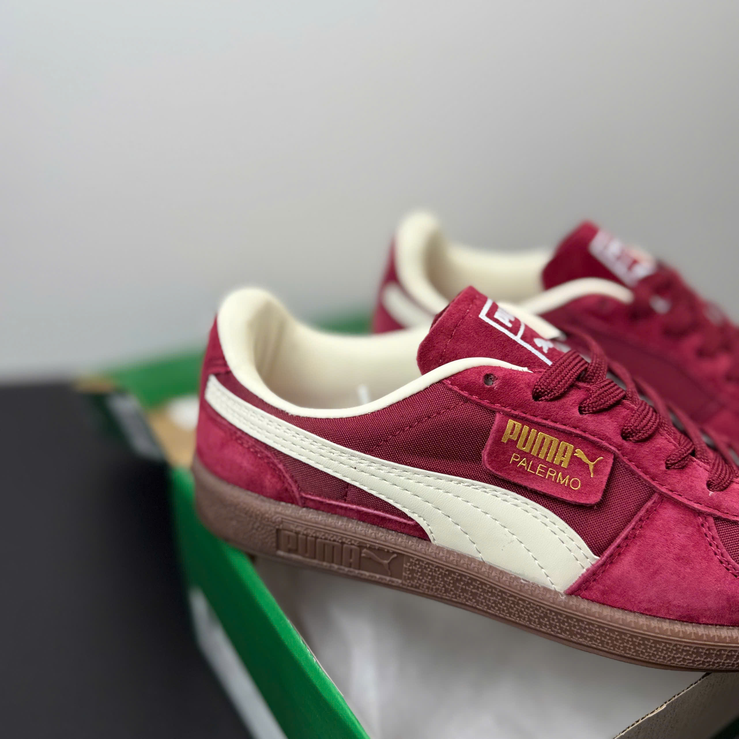 puma palermo đỏ mận