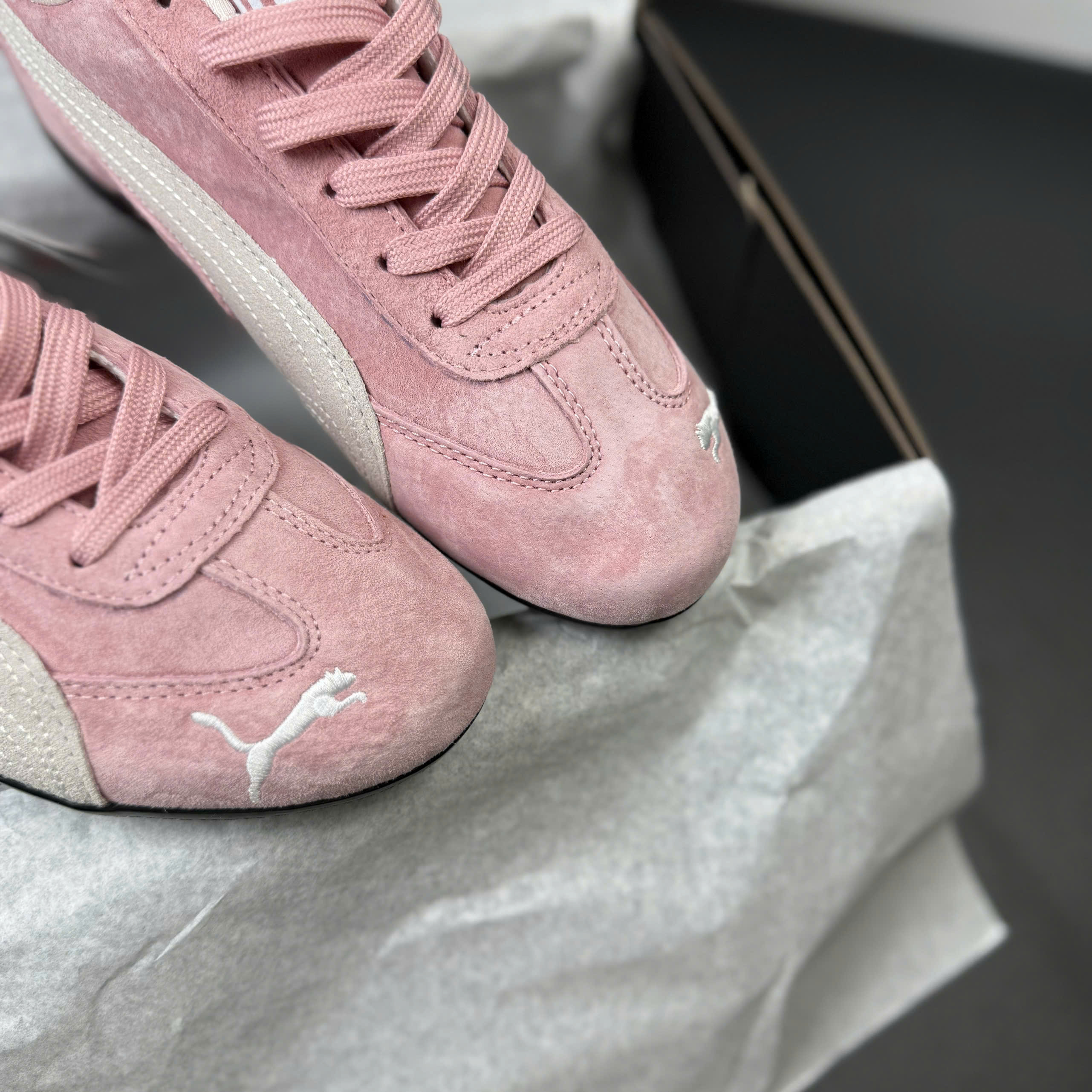 puma speedcat hồng xám