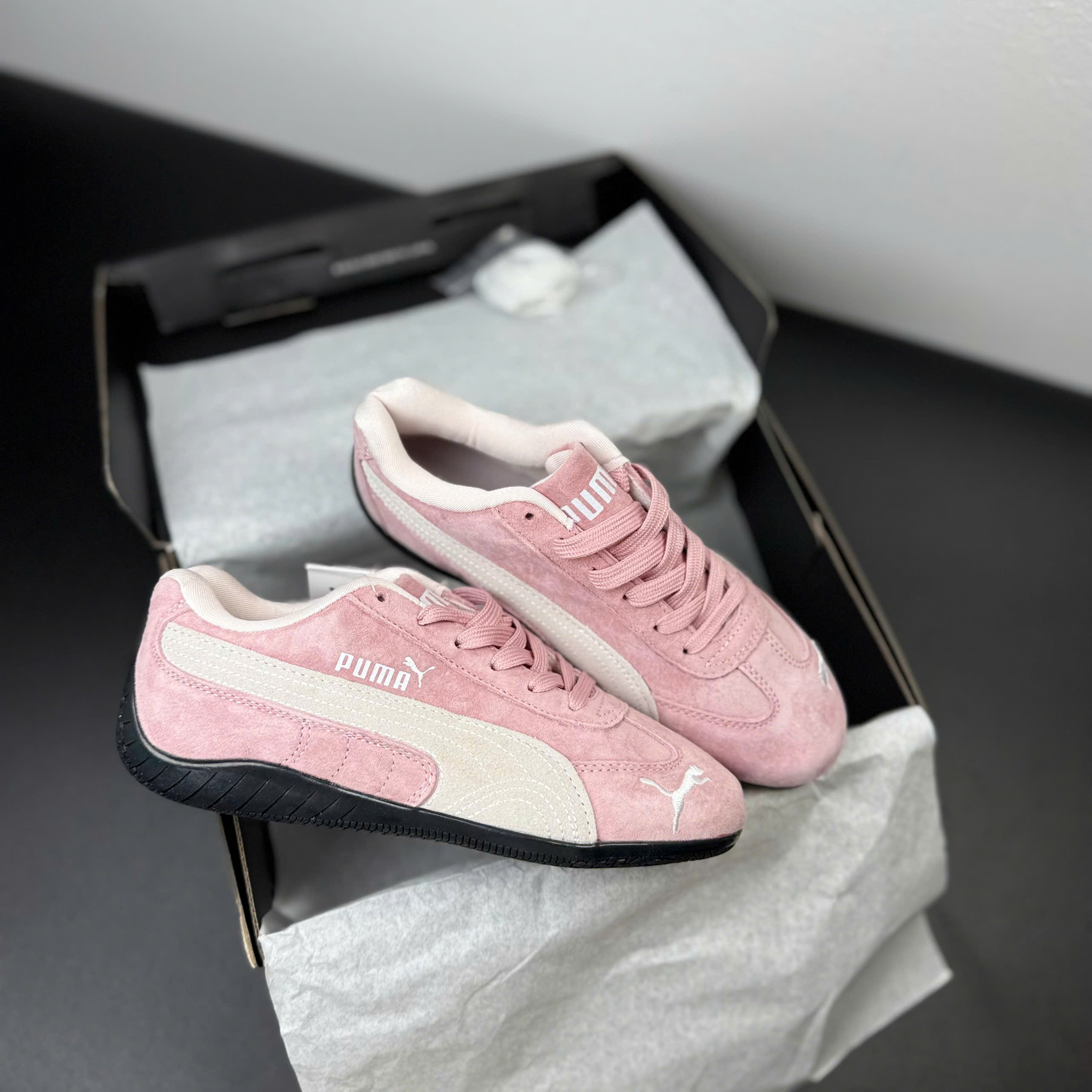 puma speedcat hồng xám