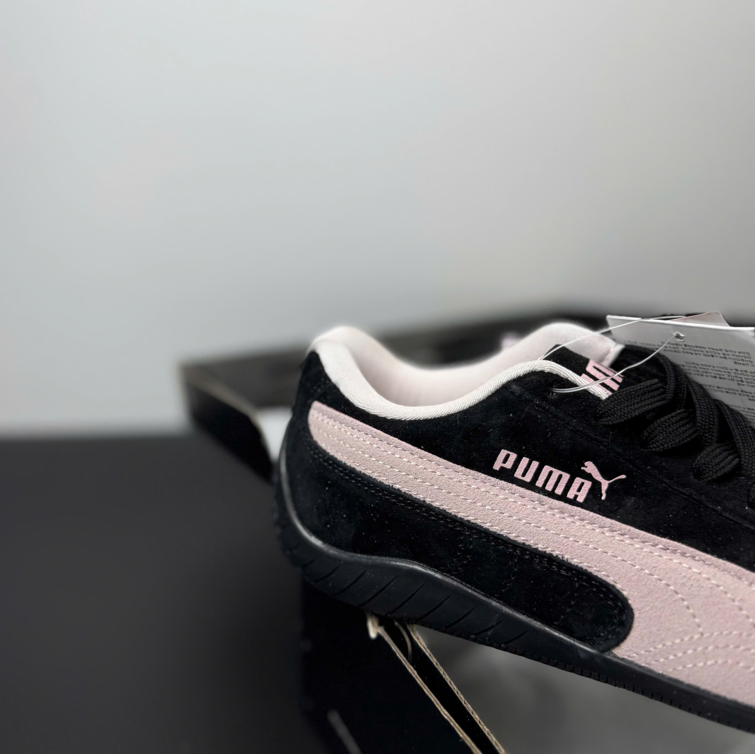 puma speedcat đen hồng