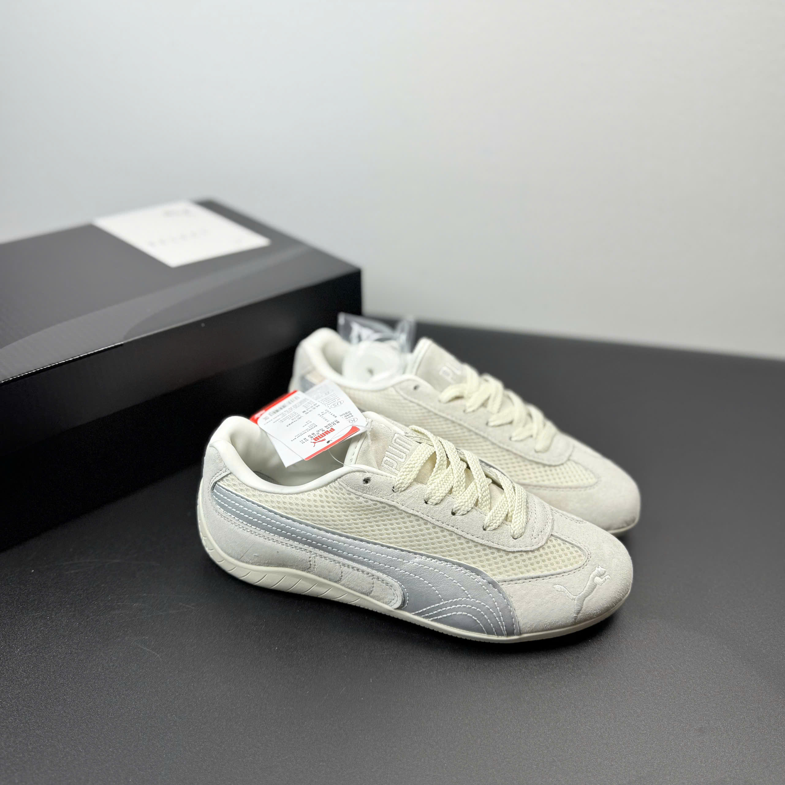 puma speedcat xám kem